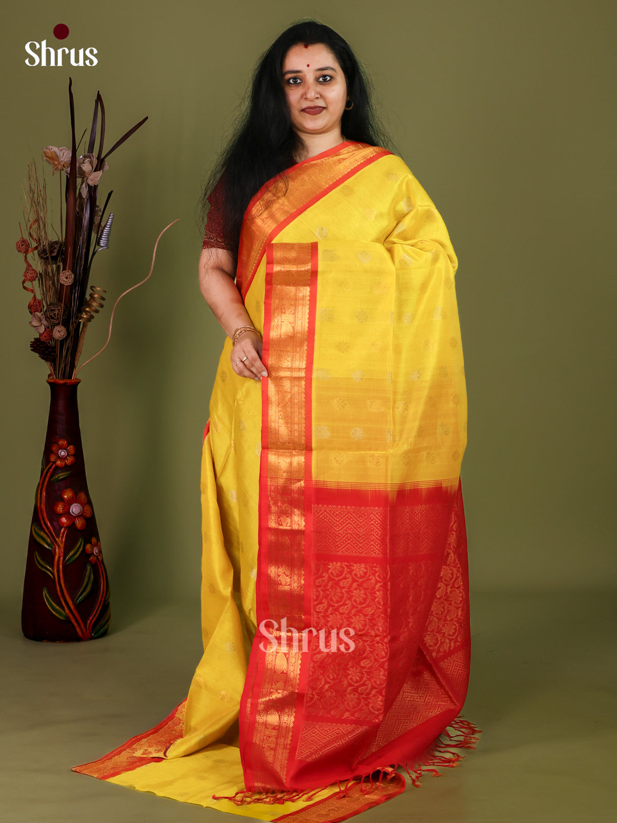 Silk Cotton Saree - EJ01053
