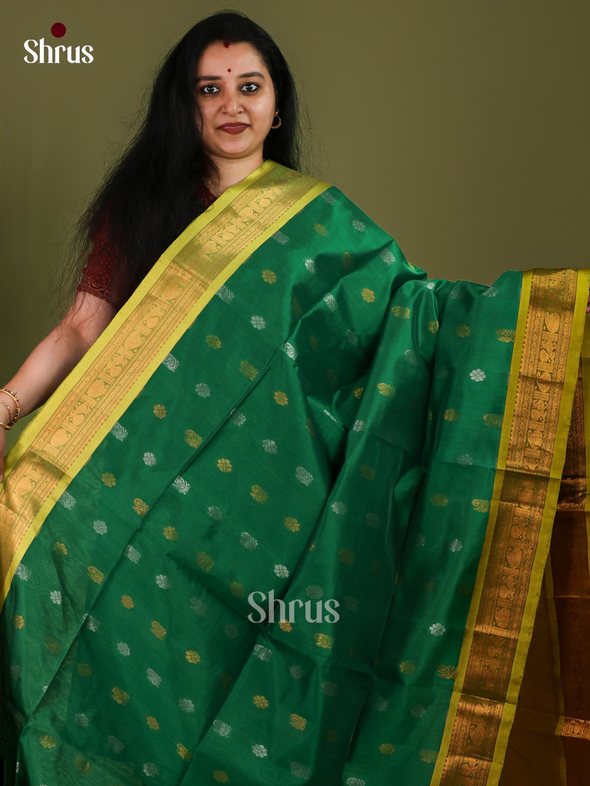 Silk Cotton Saree - EJ01054