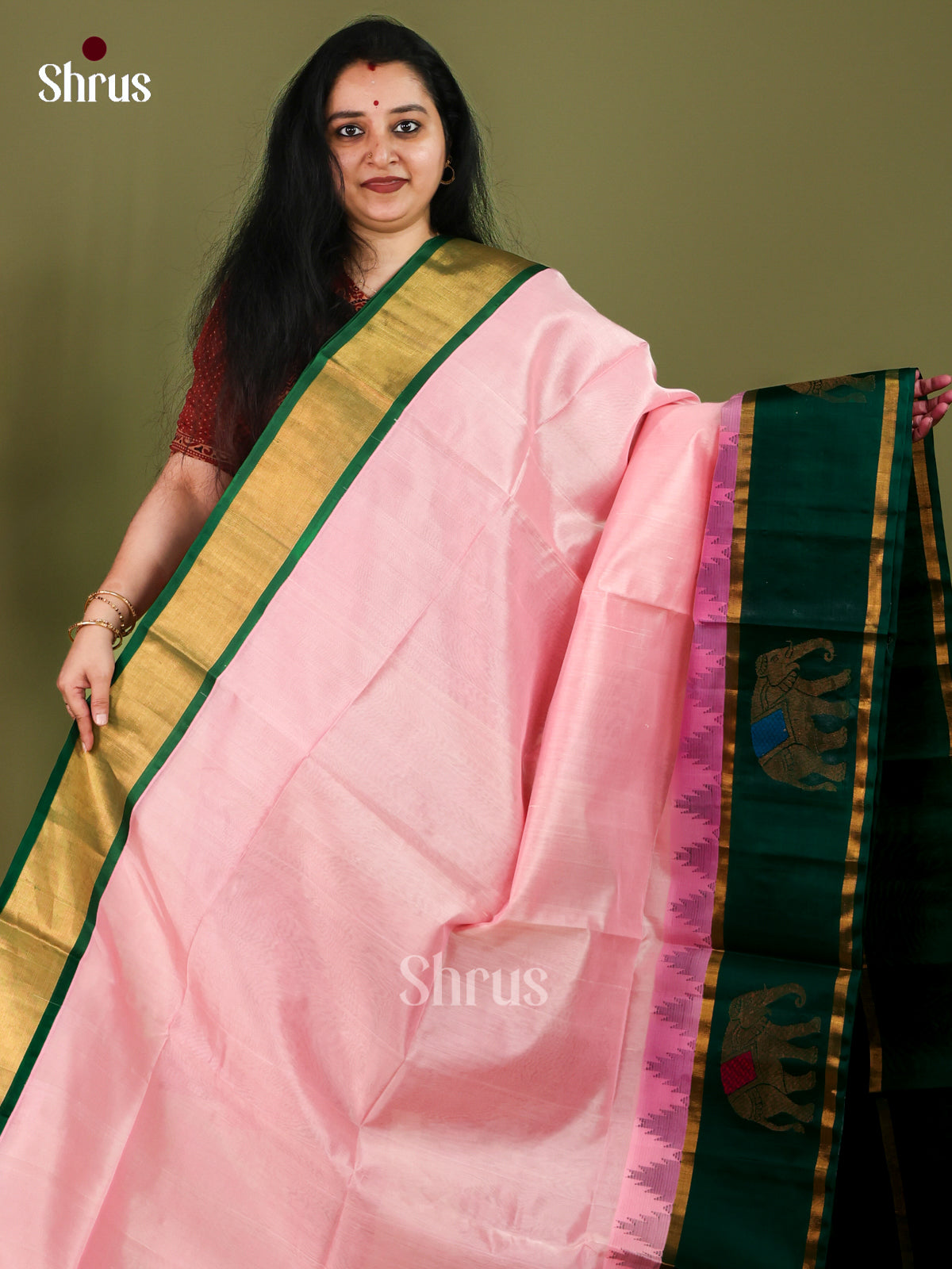 Silk Cotton Saree - EJ01059