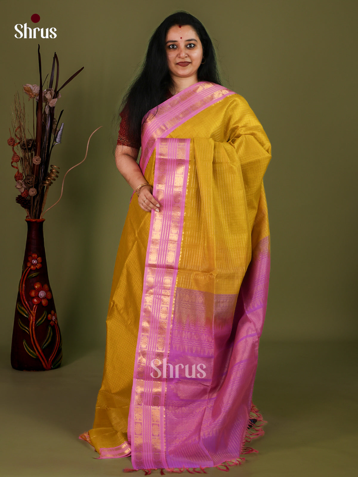 Silk Cotton Saree - EJ01060