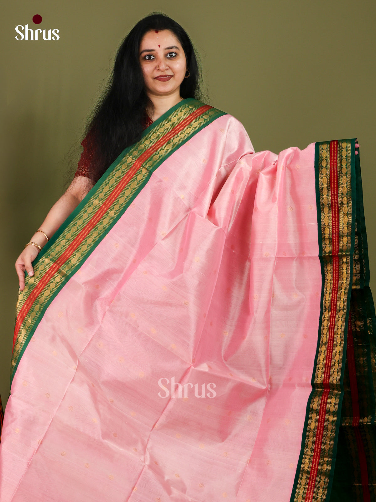 Silk Cotton Saree - EJ01065
