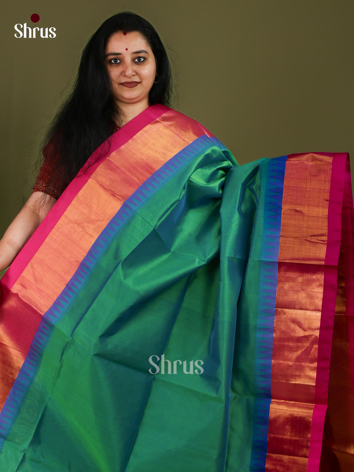 Silk Cotton Saree - EJ01068
