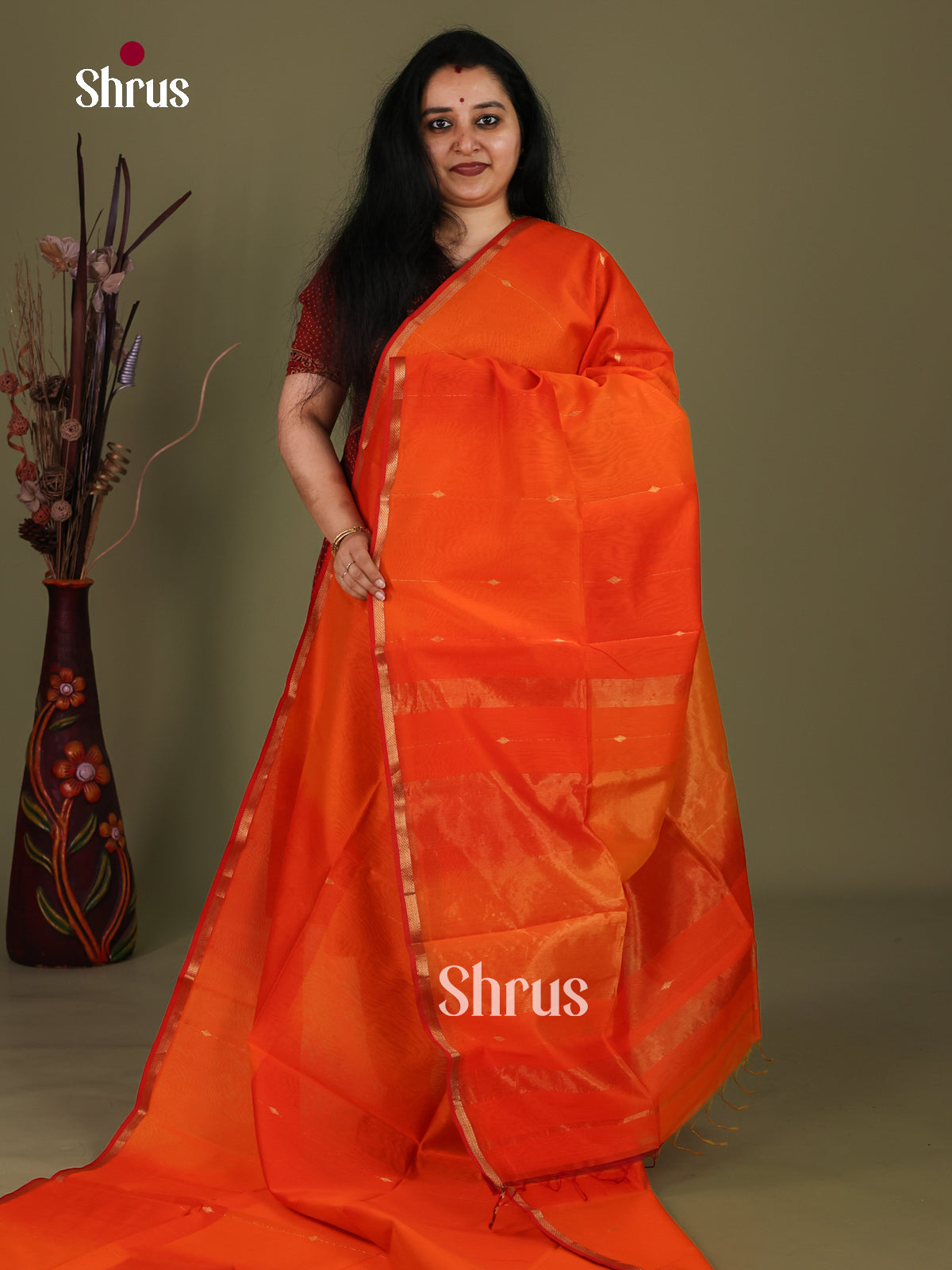 Maheshwari silkcotton Saree - EJ03045