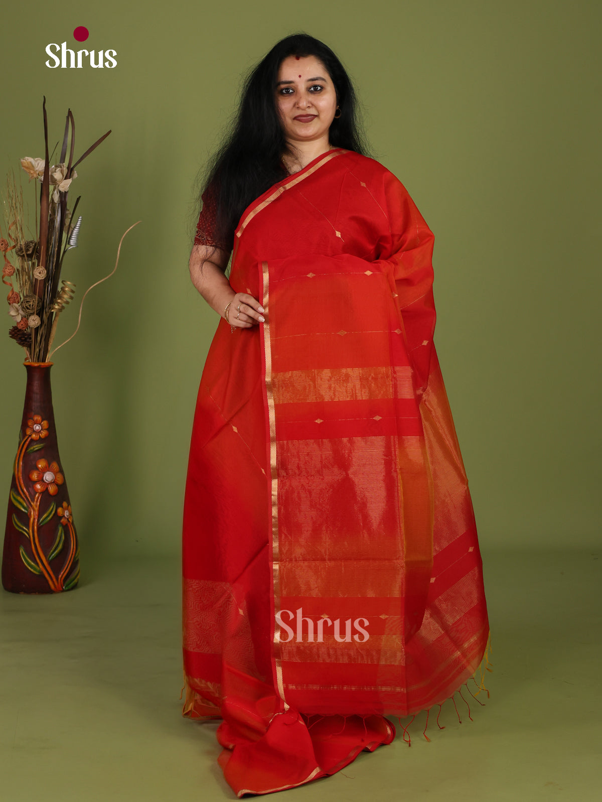 Maheshwari silkcotton Saree - EJ03050