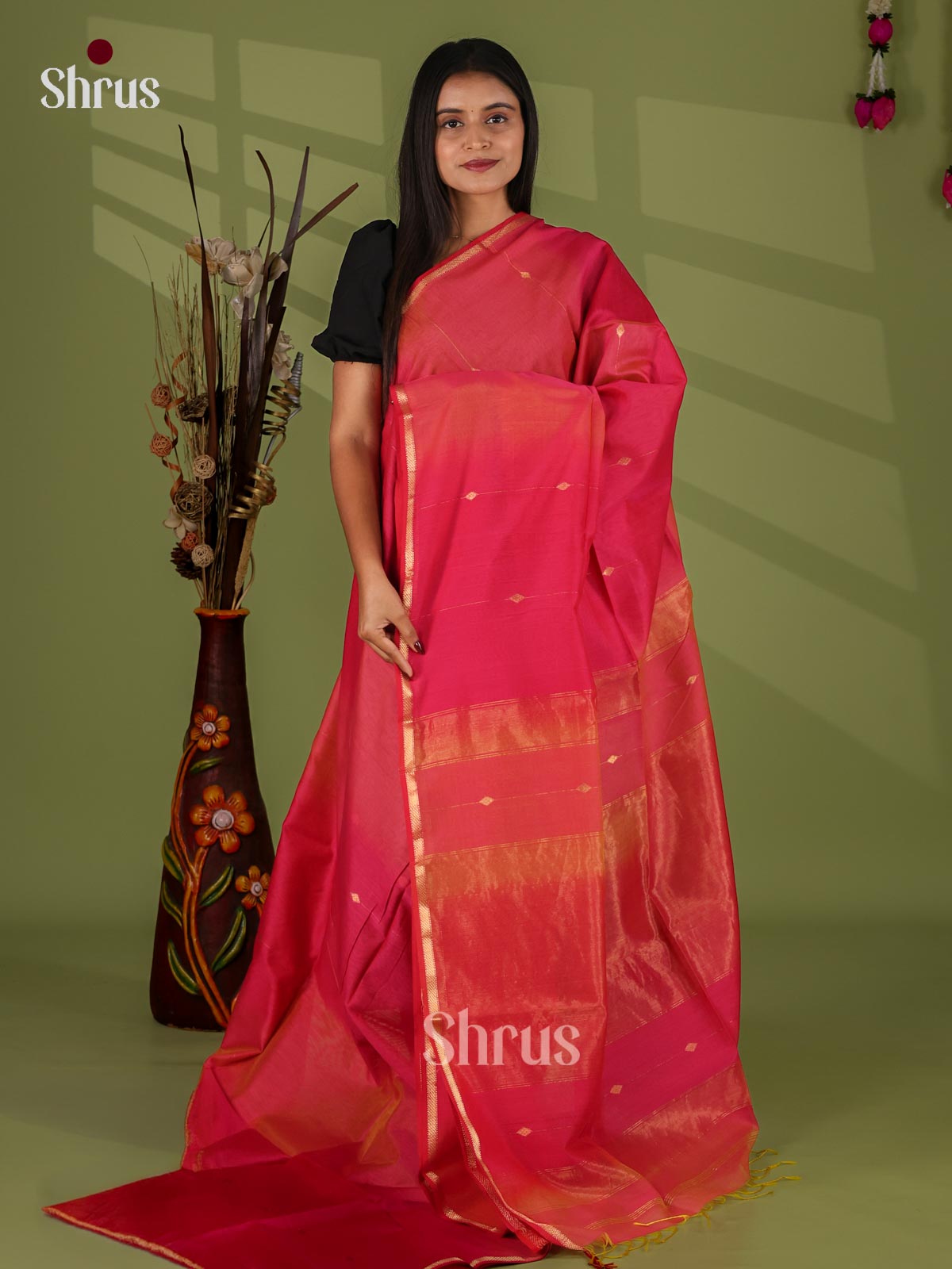 Maheshwari silkcotton Saree - EJ03052
