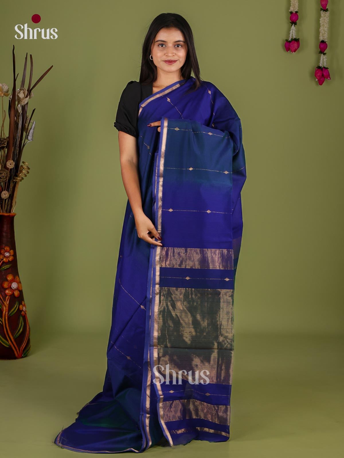 Maheshwari silkcotton Saree - EJ03057