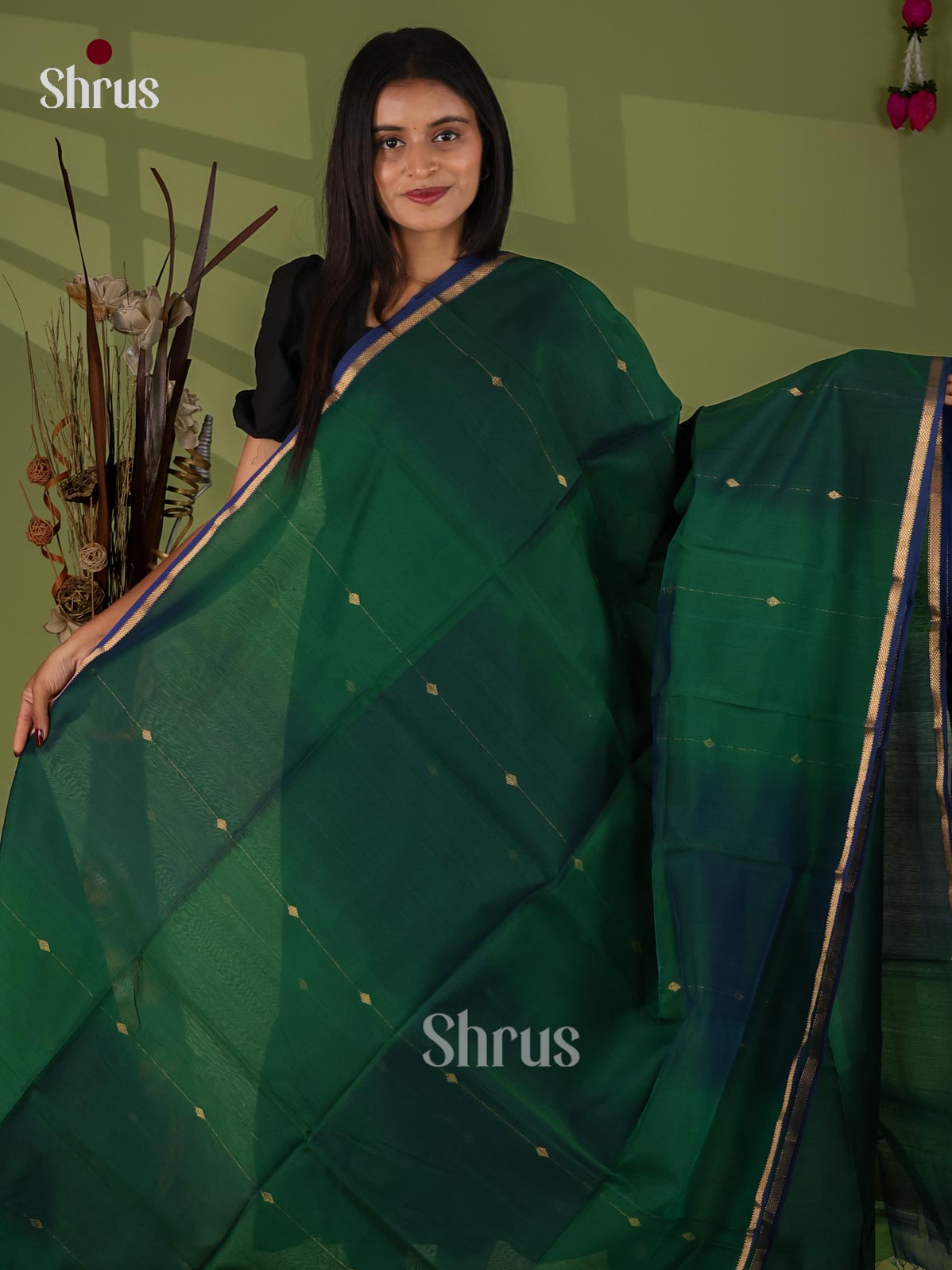 Maheshwari silkcotton Saree - EJ03058