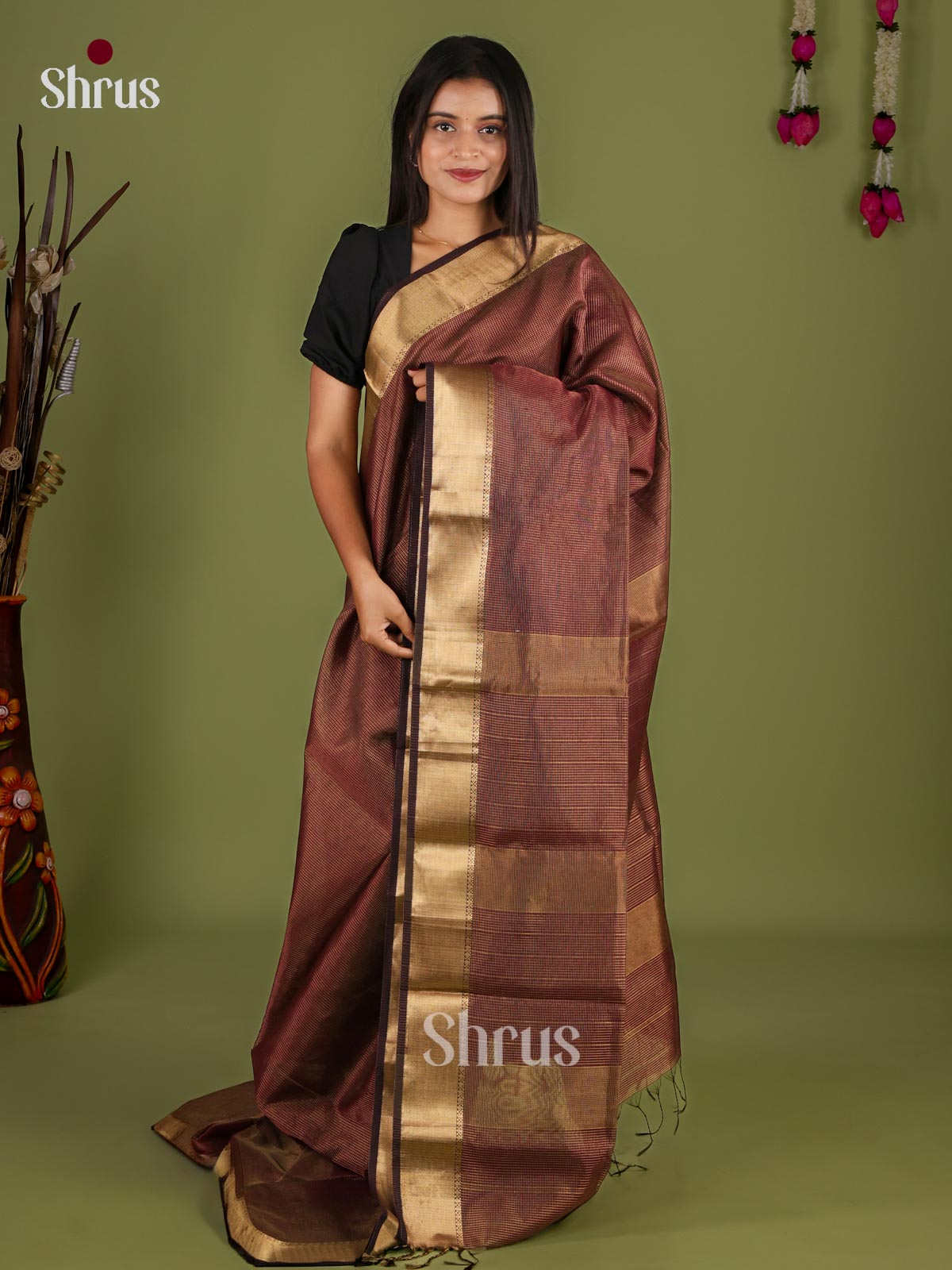 Maheshwari silkcotton Saree - EJ03069