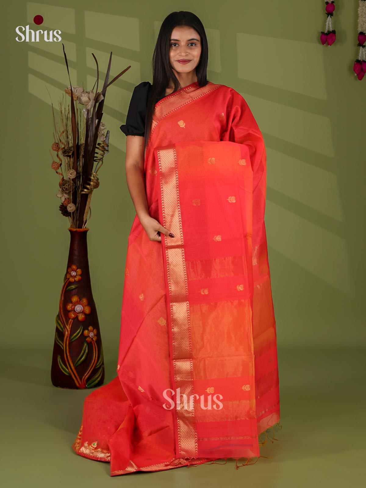 Maheshwari silkcotton Saree - EJ03076