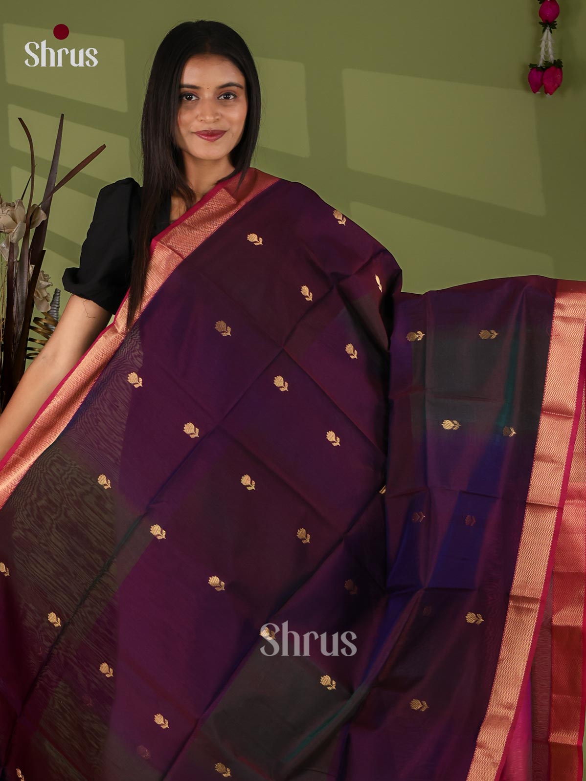 Maheshwari silkcotton Saree - EJ03082