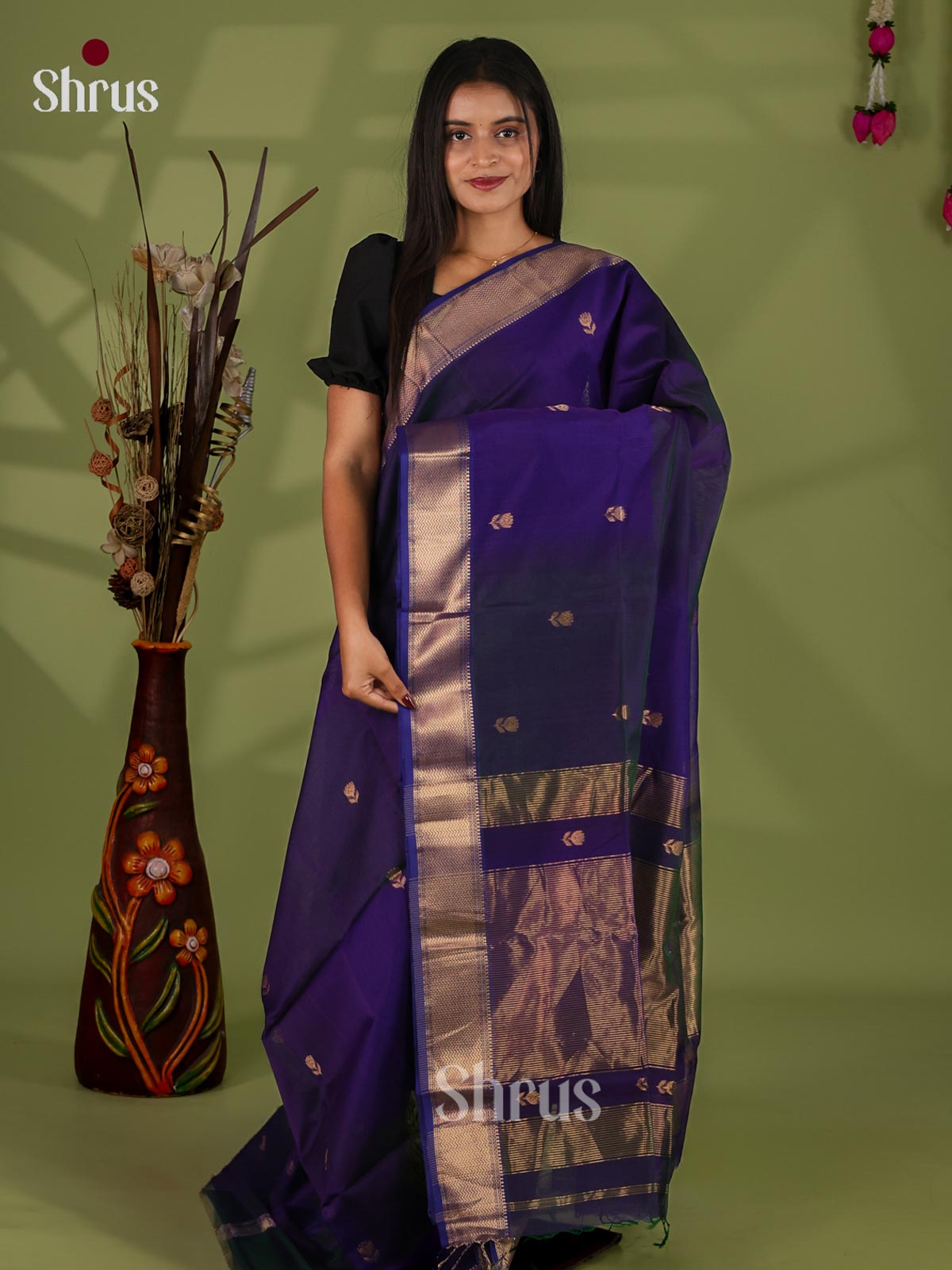 Maheshwari silkcotton Saree - EJ03084