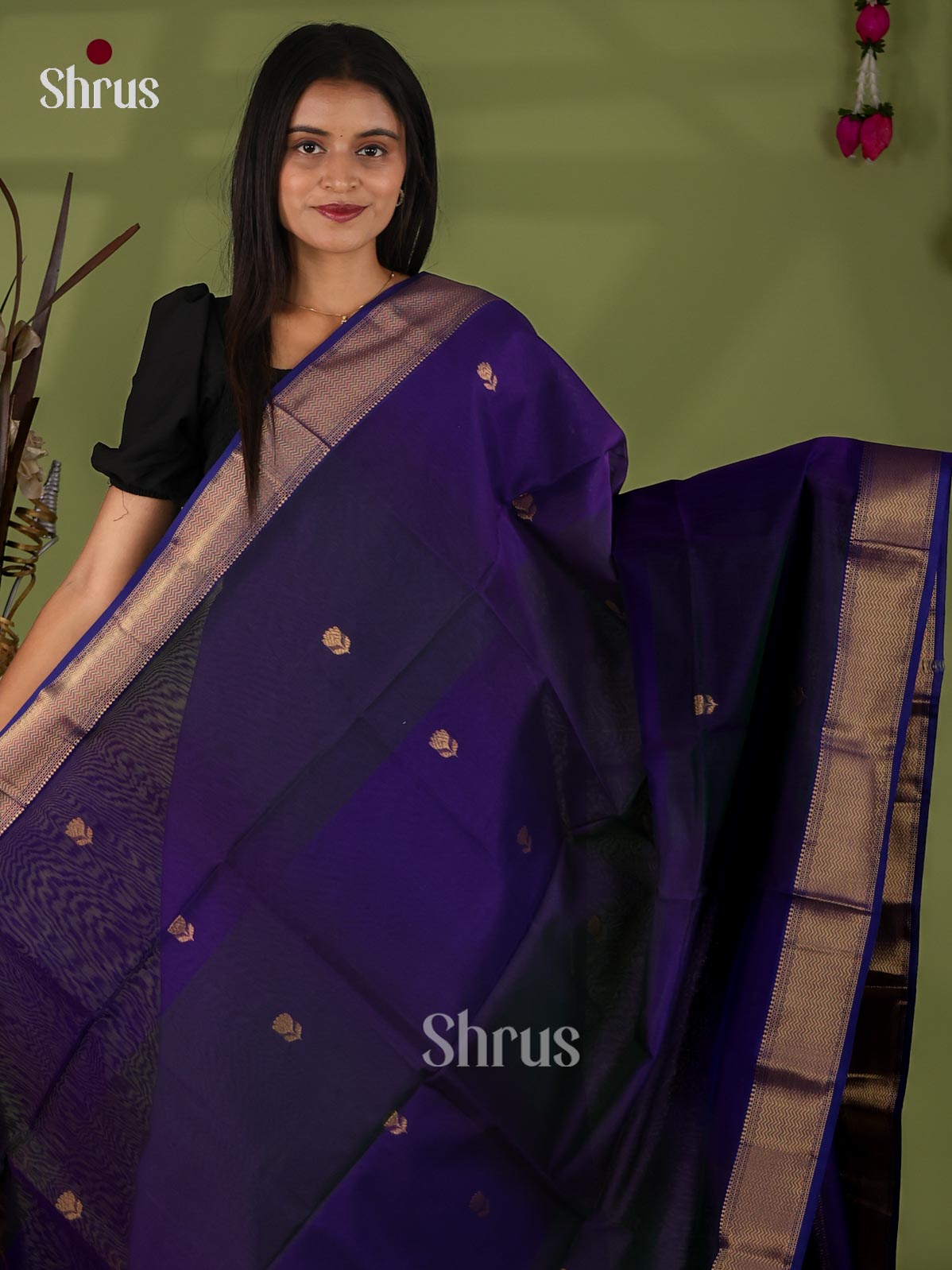 Maheshwari silkcotton Saree - EJ03084