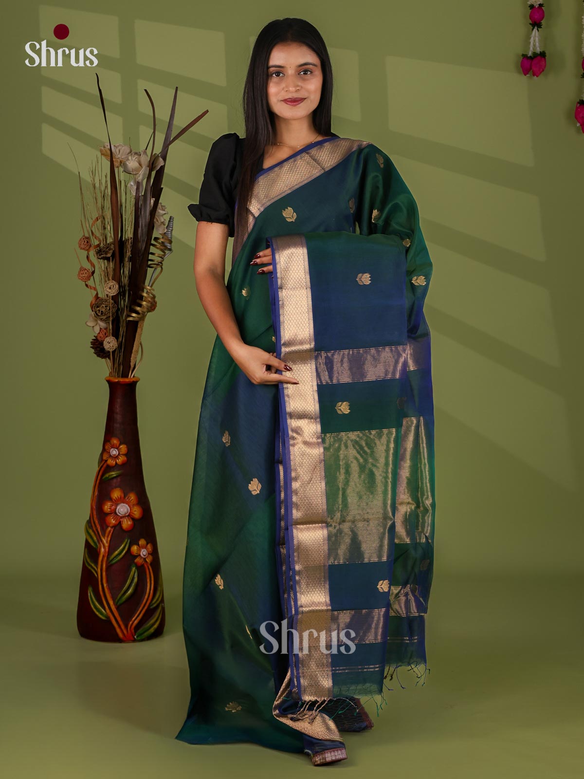 Maheshwari silkcotton Saree - EJ03086