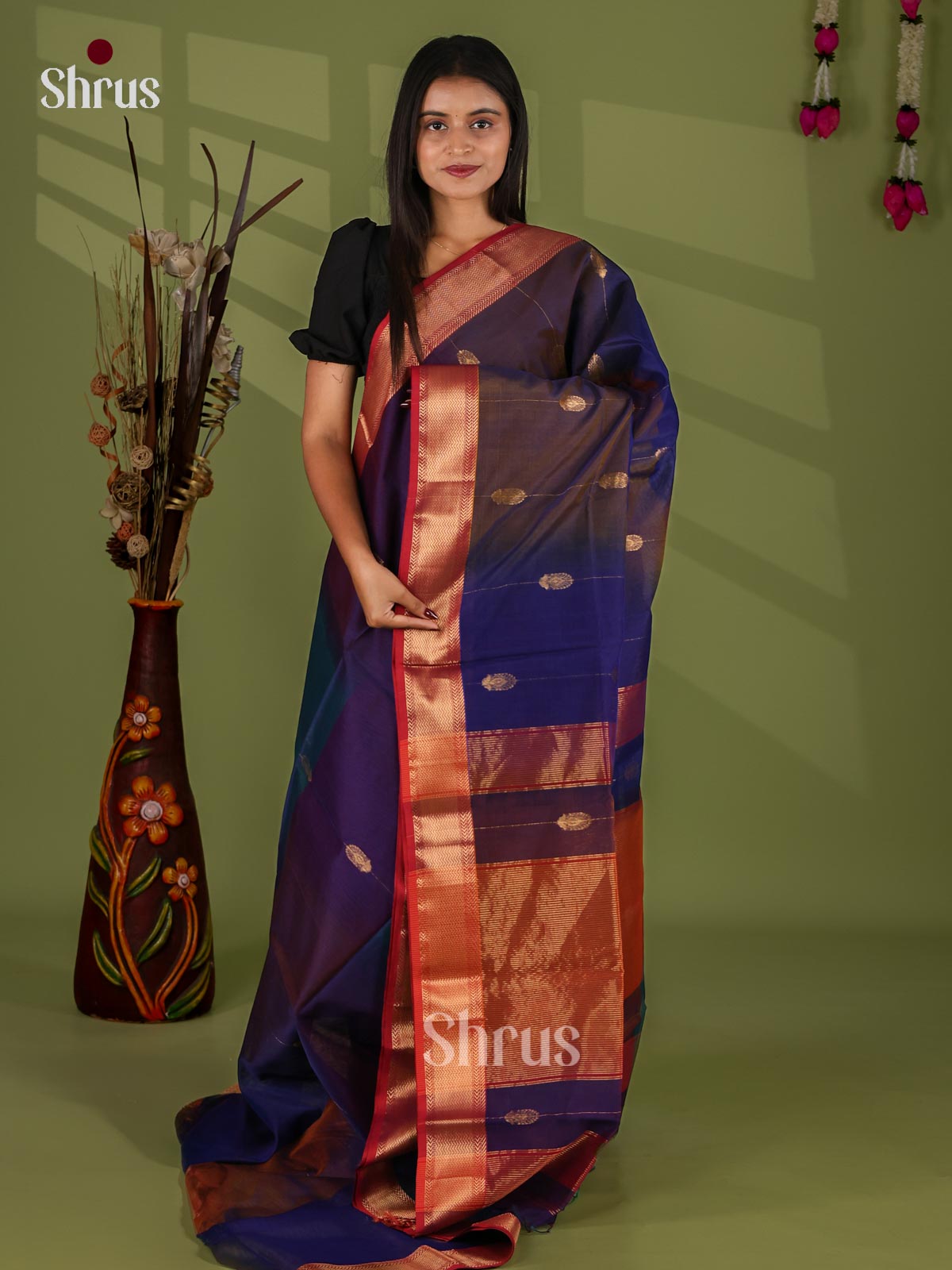 Maheshwari silkcotton Saree - EJ03087