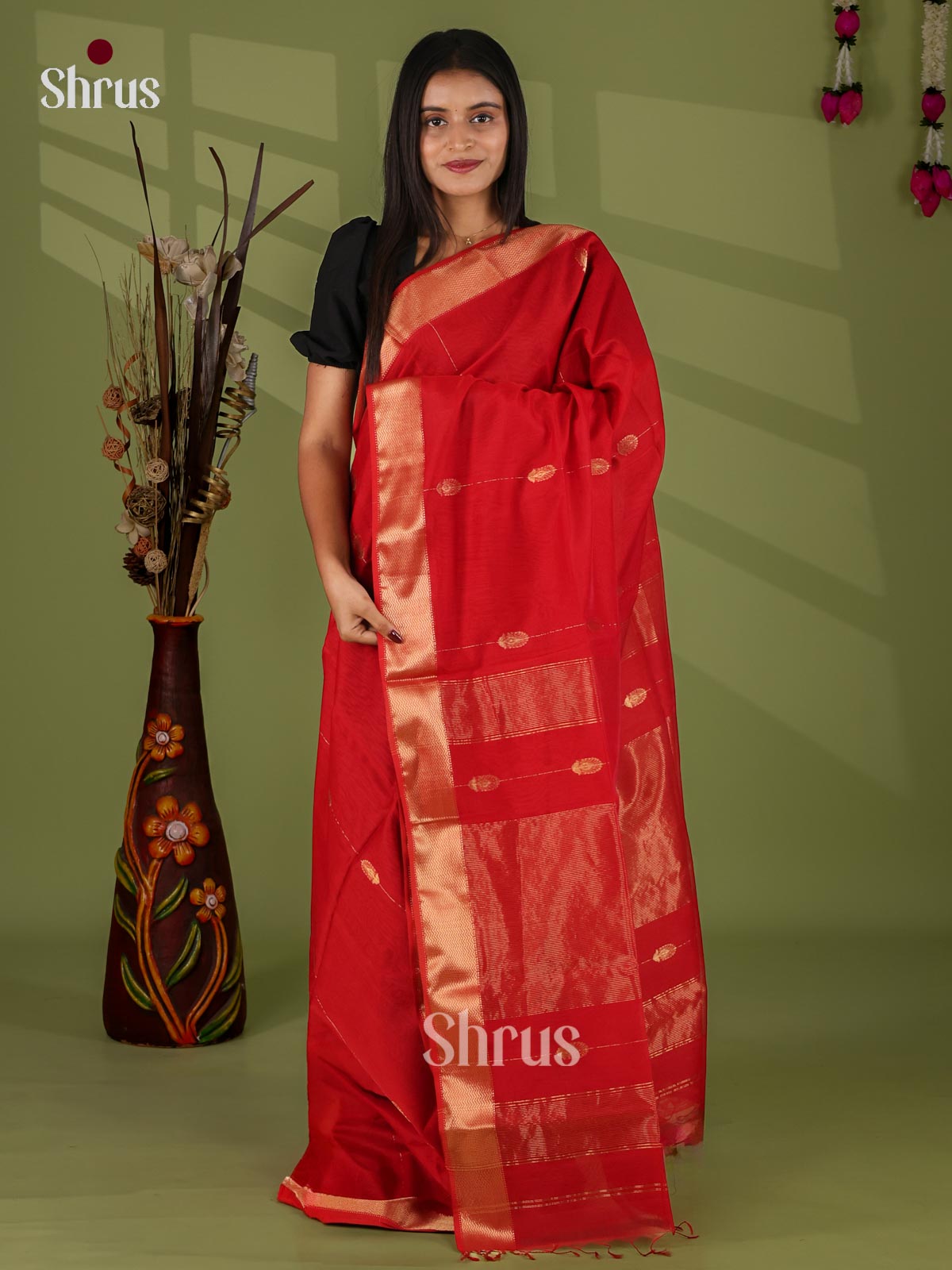 Maheshwari silkcotton Saree - EJ03088