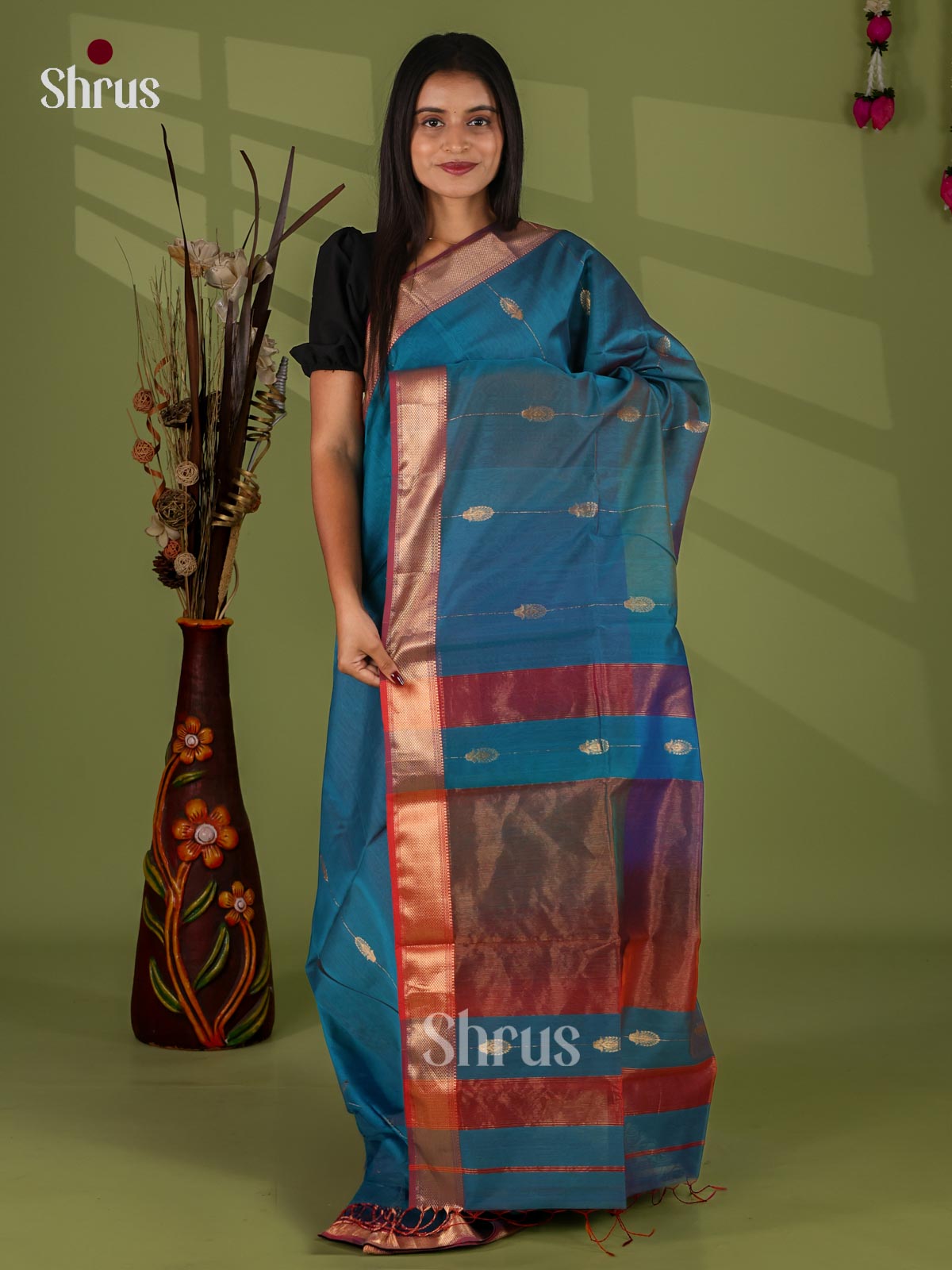 Maheshwari silkcotton Saree - EJ03092