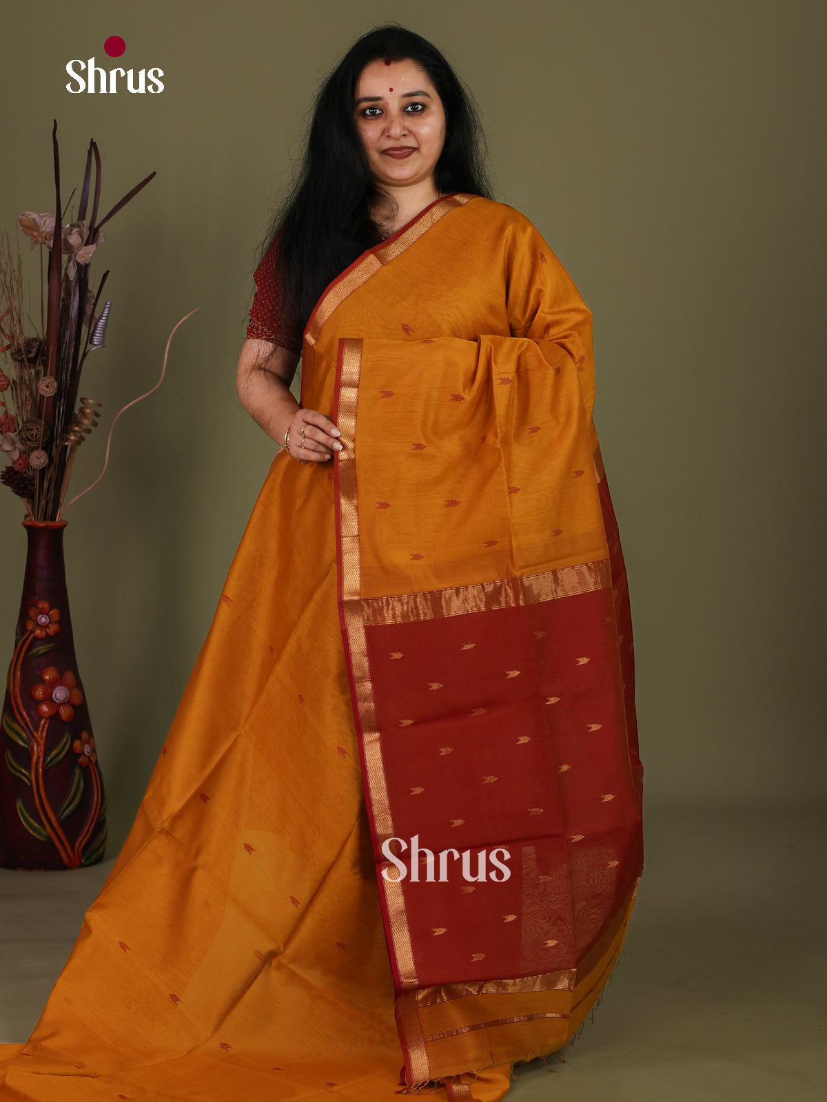 Maheshwari silkcotton Saree - EJ03096
