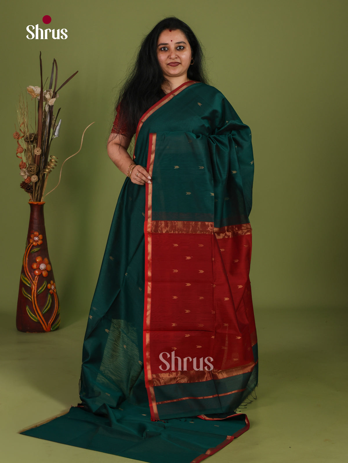 Maheshwari silkcotton Saree - EJ03101
