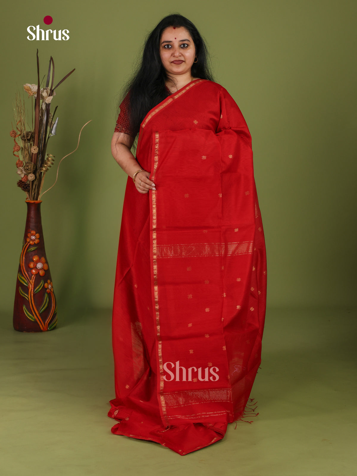 Maheshwari silkcotton Saree - EJ03107