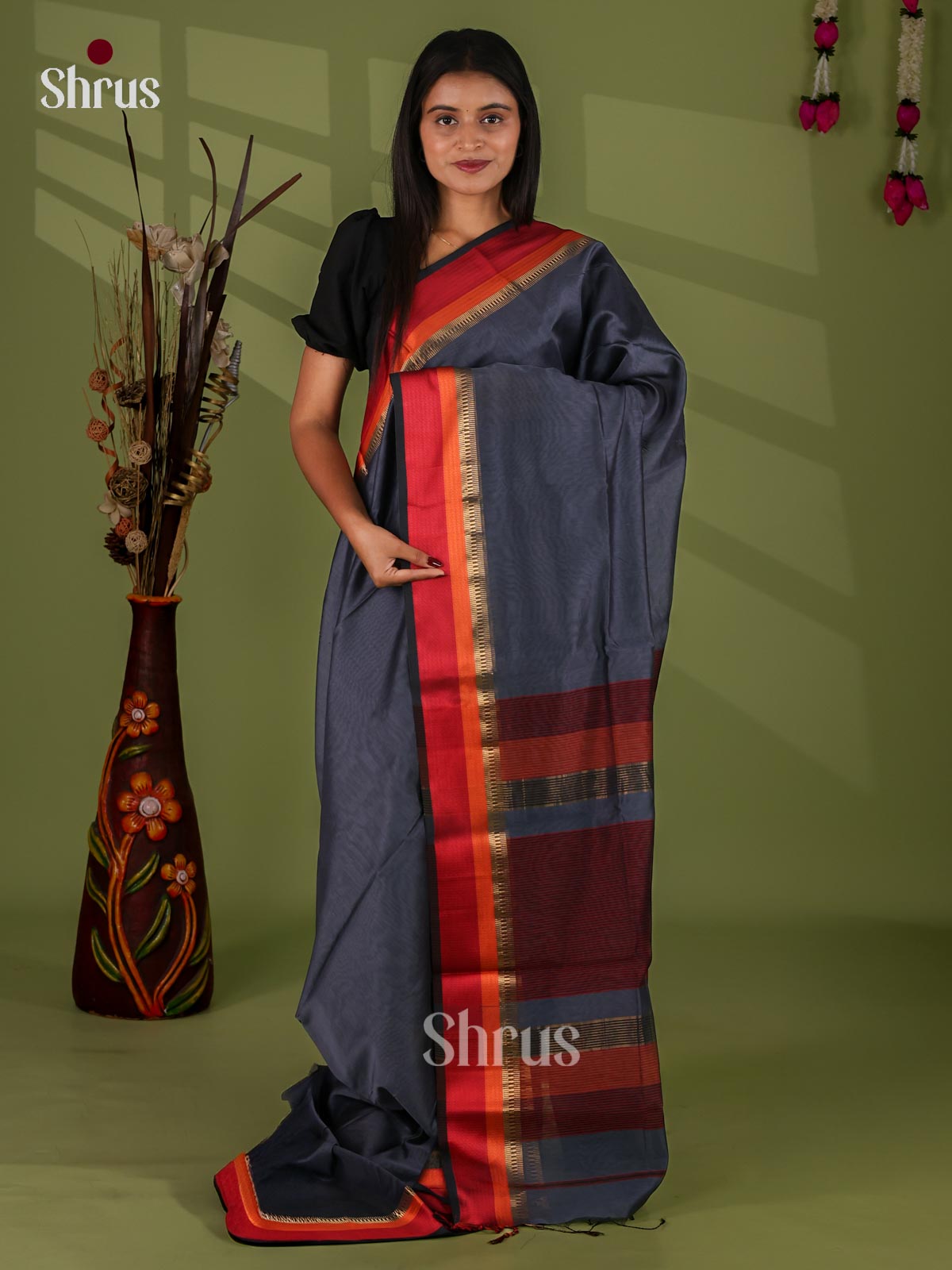 Maheshwari silkcotton Saree - EJ03119