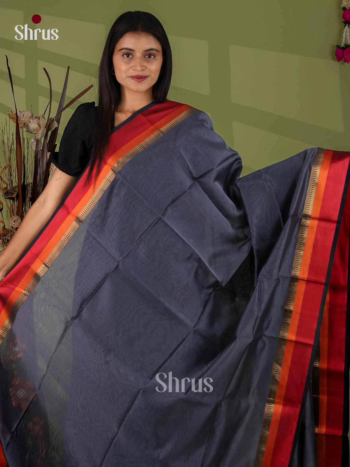 Maheshwari silkcotton Saree - EJ03119