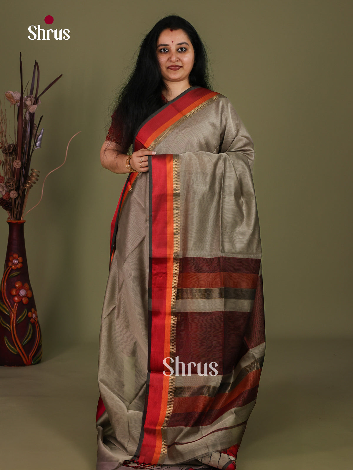 Maheshwari silkcotton Saree - EJ03123