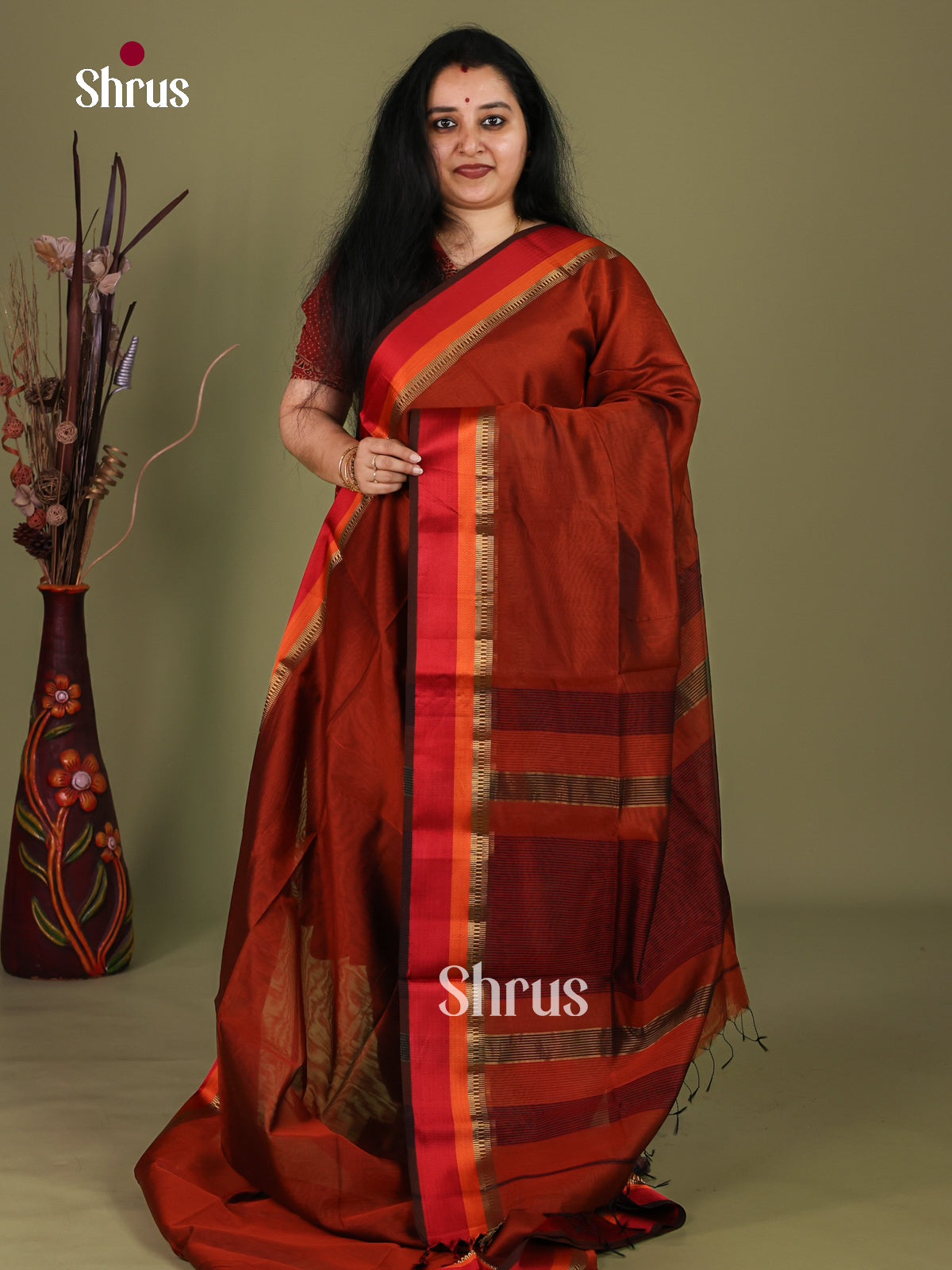 Maheshwari silkcotton Saree - EJ03126