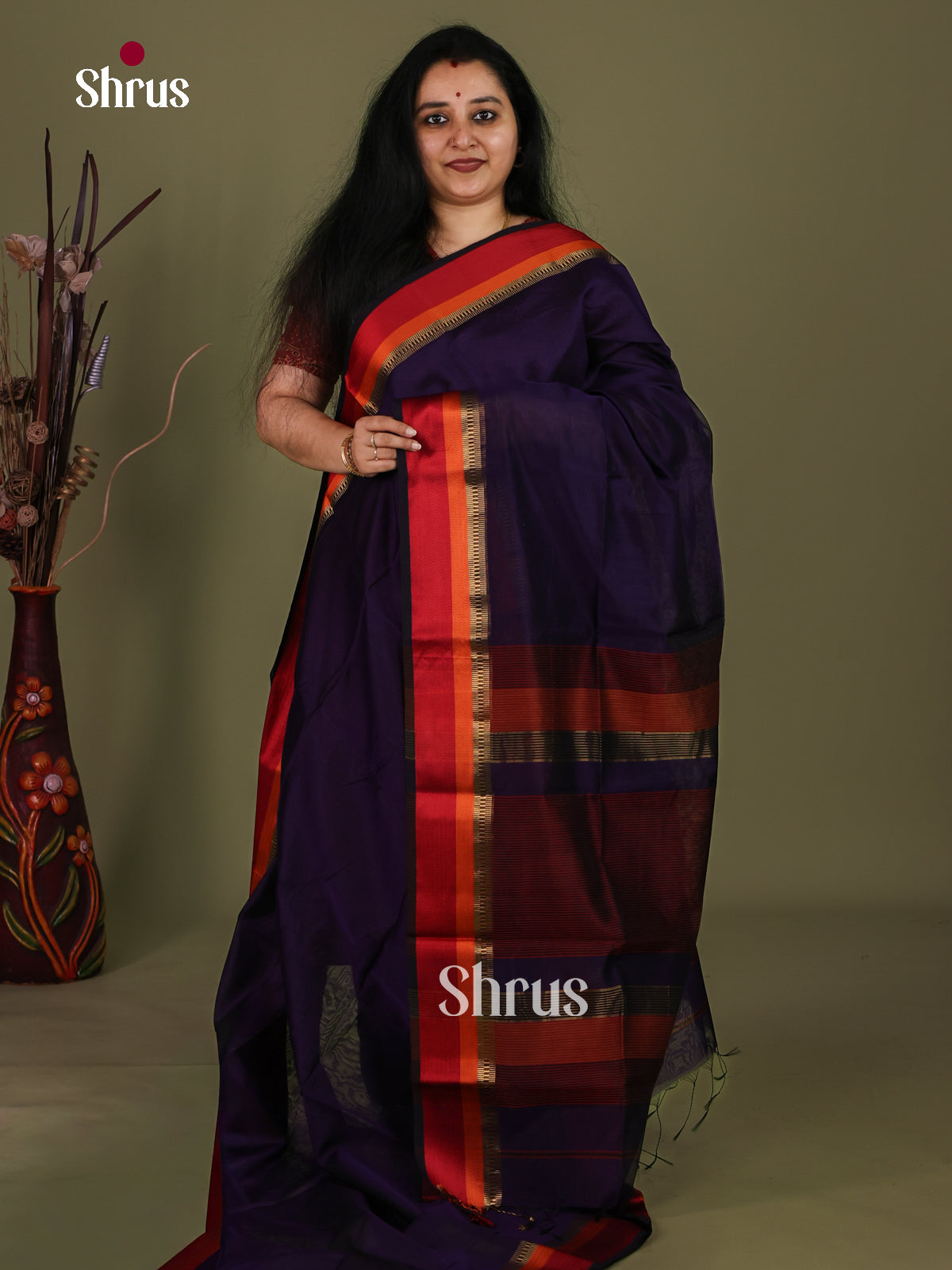 Maheshwari silkcotton Saree - EJ03127