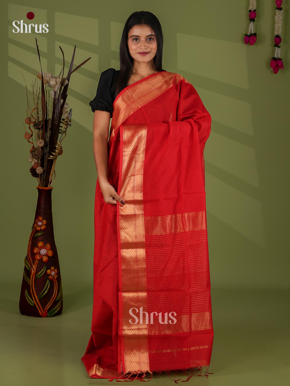 Maheshwari silkcotton Saree - EJ03144