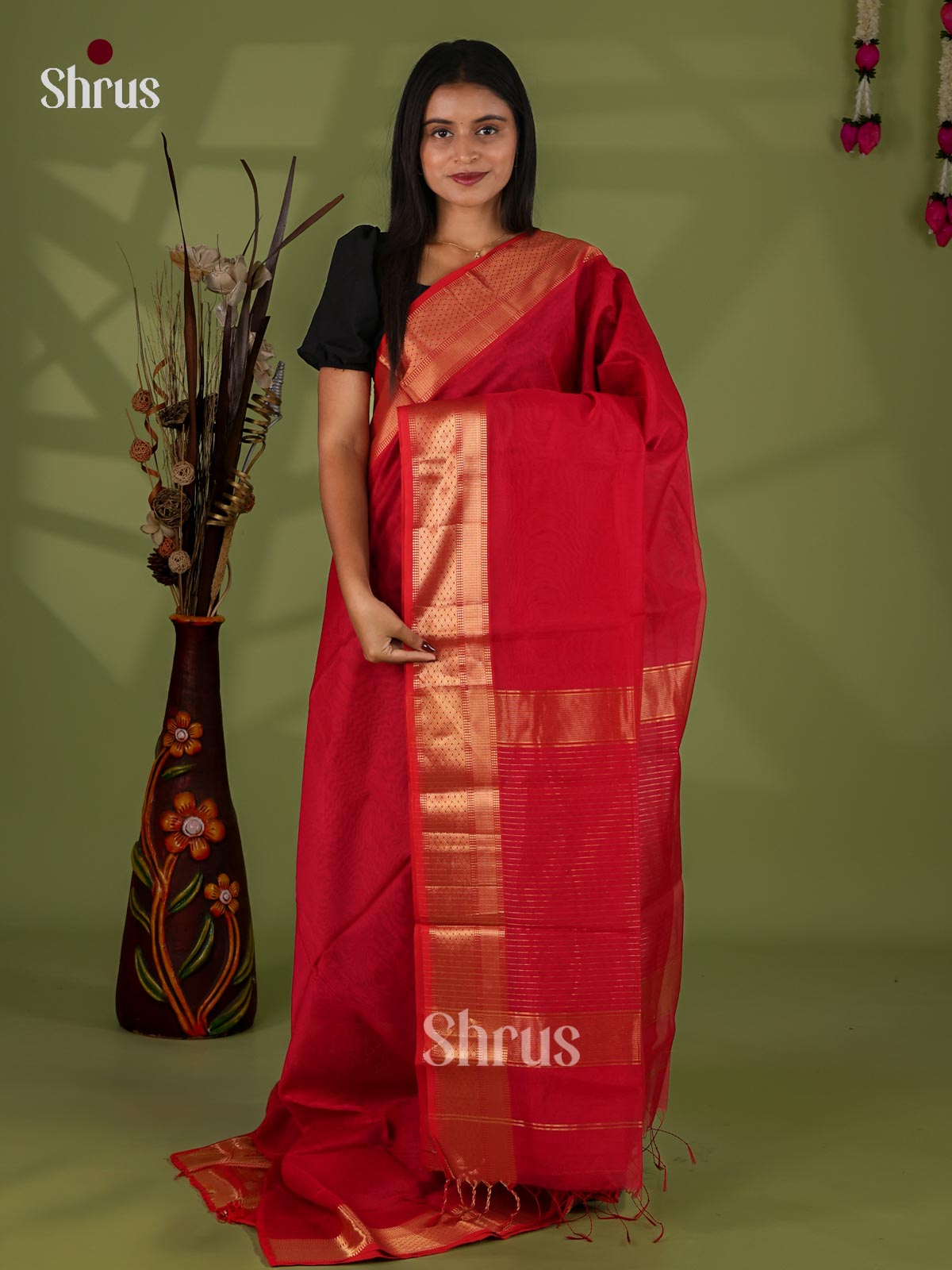 Maheshwari silkcotton Saree - EJ03146