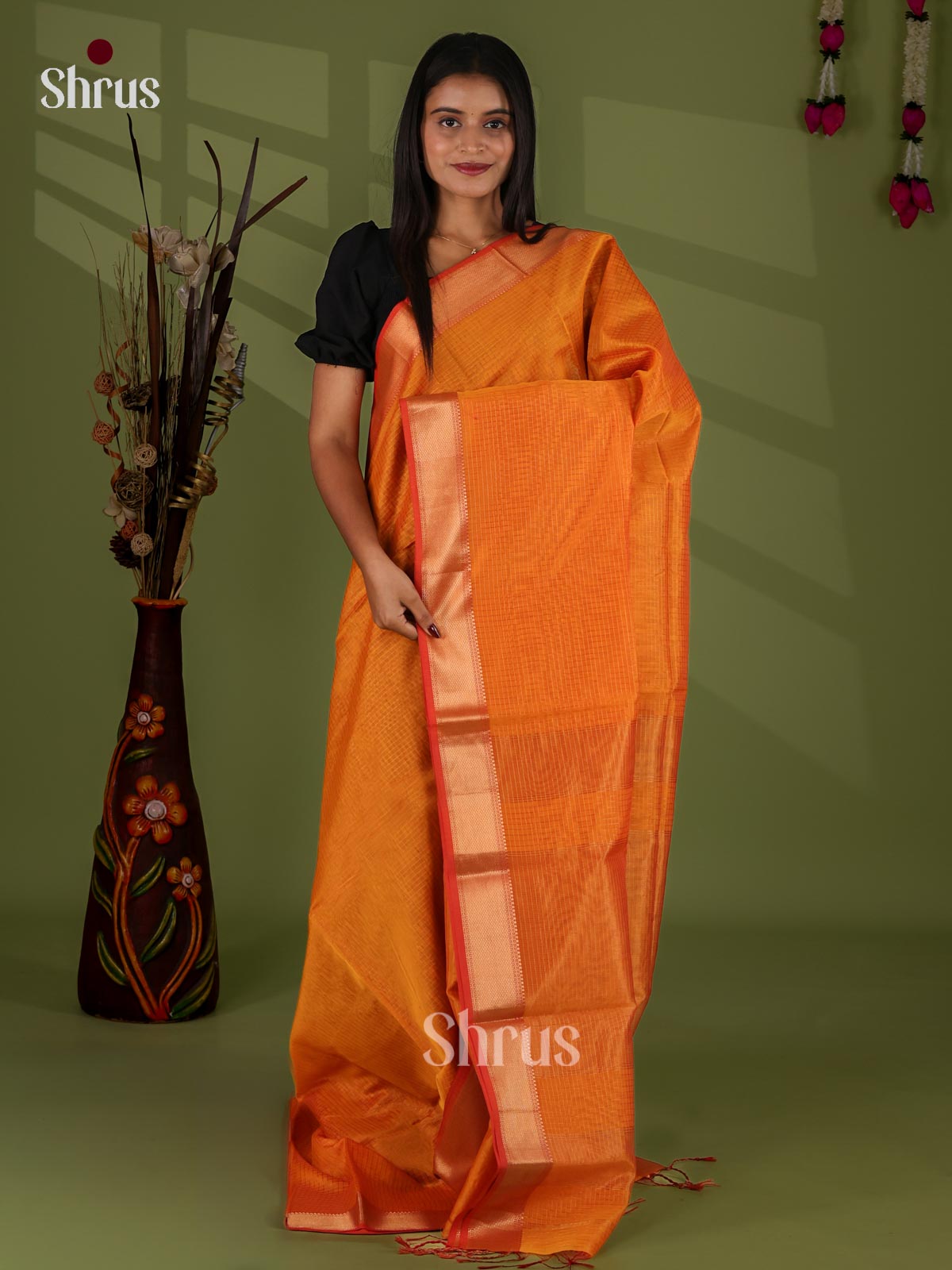 Maheshwari silkcotton Saree - EJ03155