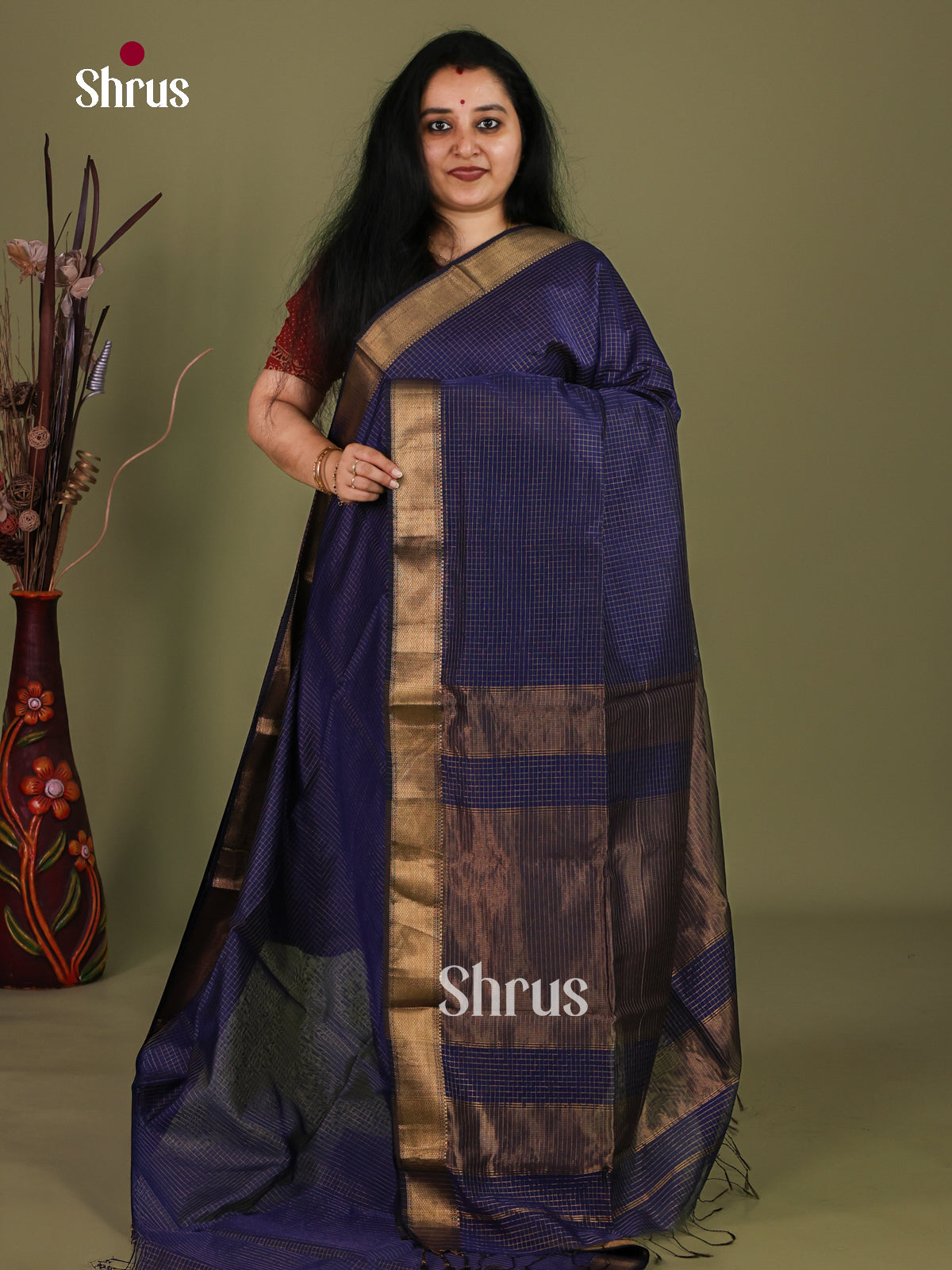 Maheshwari silkcotton Saree - EJ03157