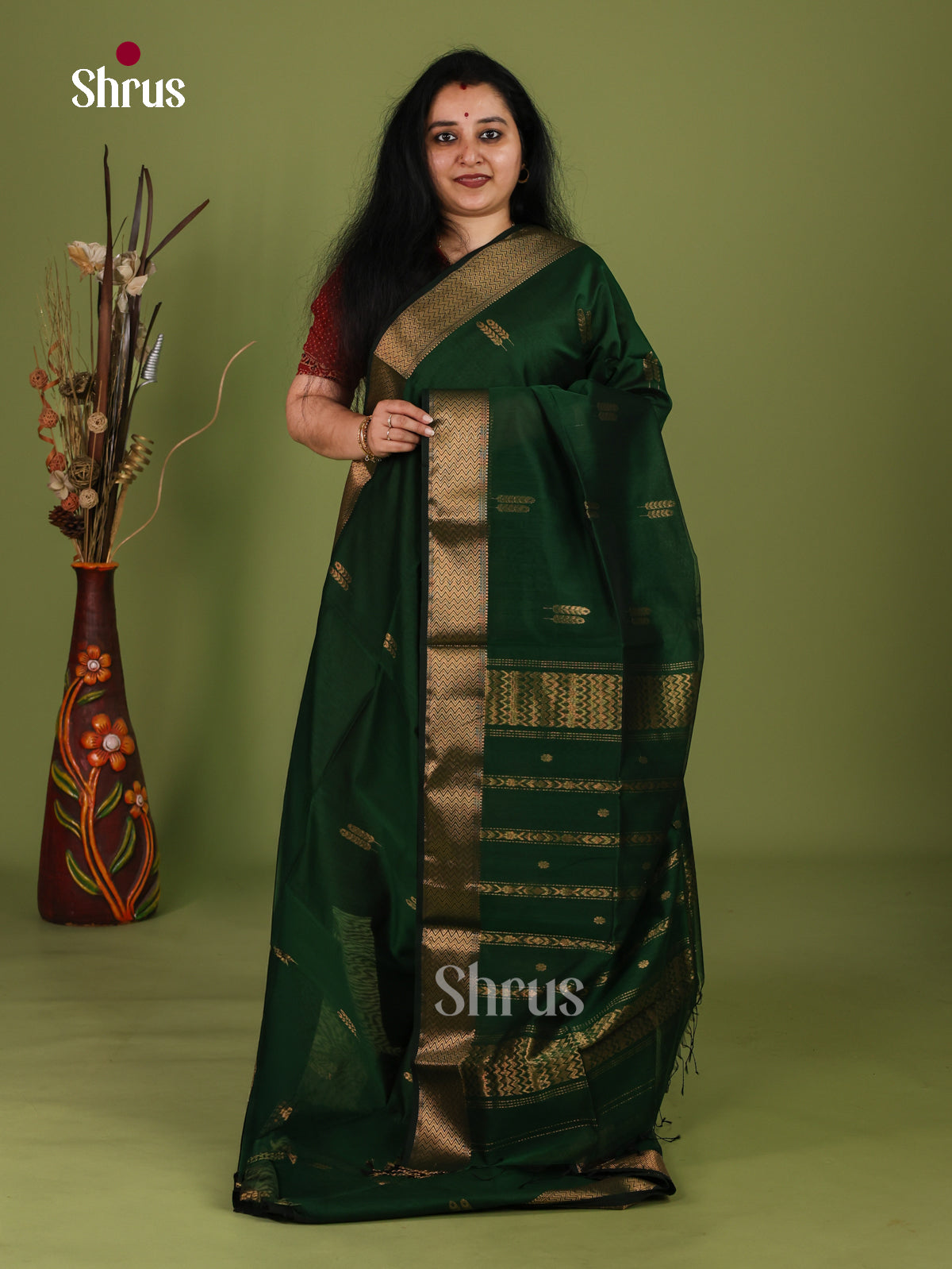 Maheshwari silkcotton Saree - EJ03163