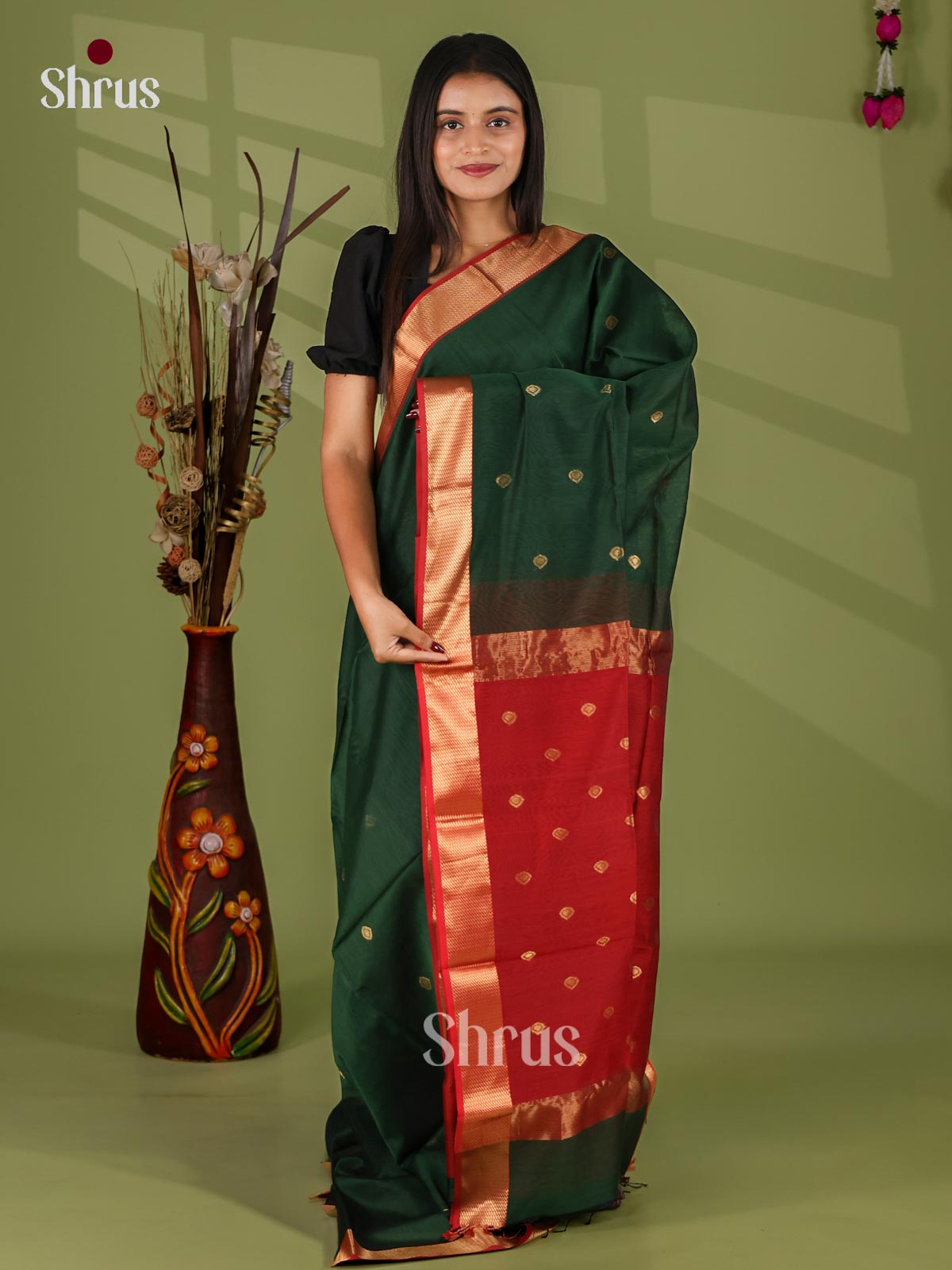 Maheshwari silkcotton Saree - EJ03167