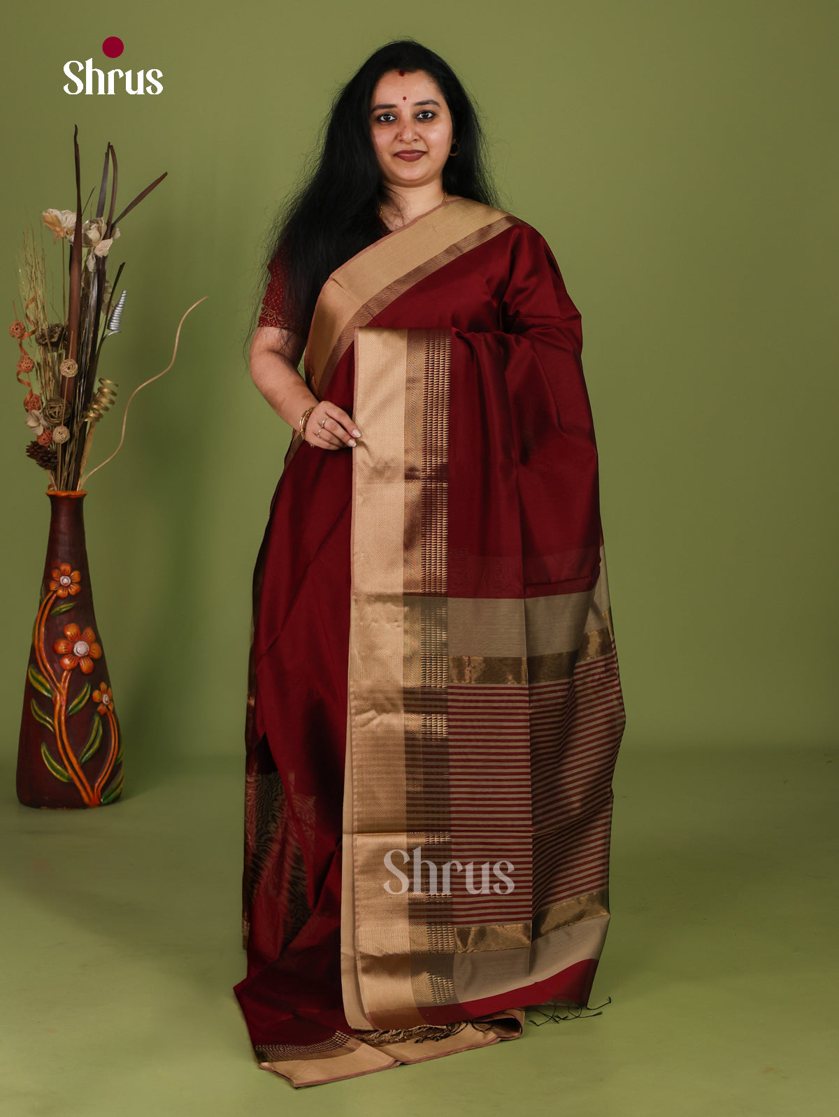 Maheshwari silkcotton Saree - EJ03170