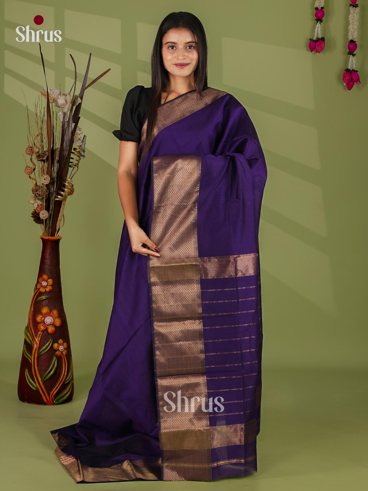 Maheshwari silkcotton Saree - EJ03177
