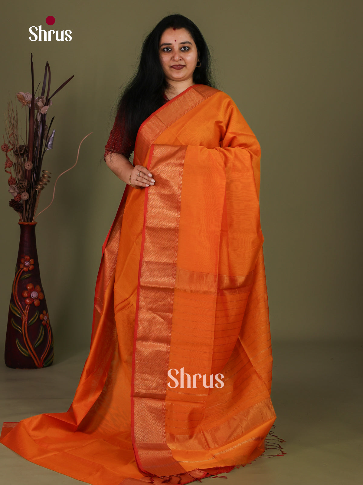 Maheshwari silkcotton Saree - EJ03180