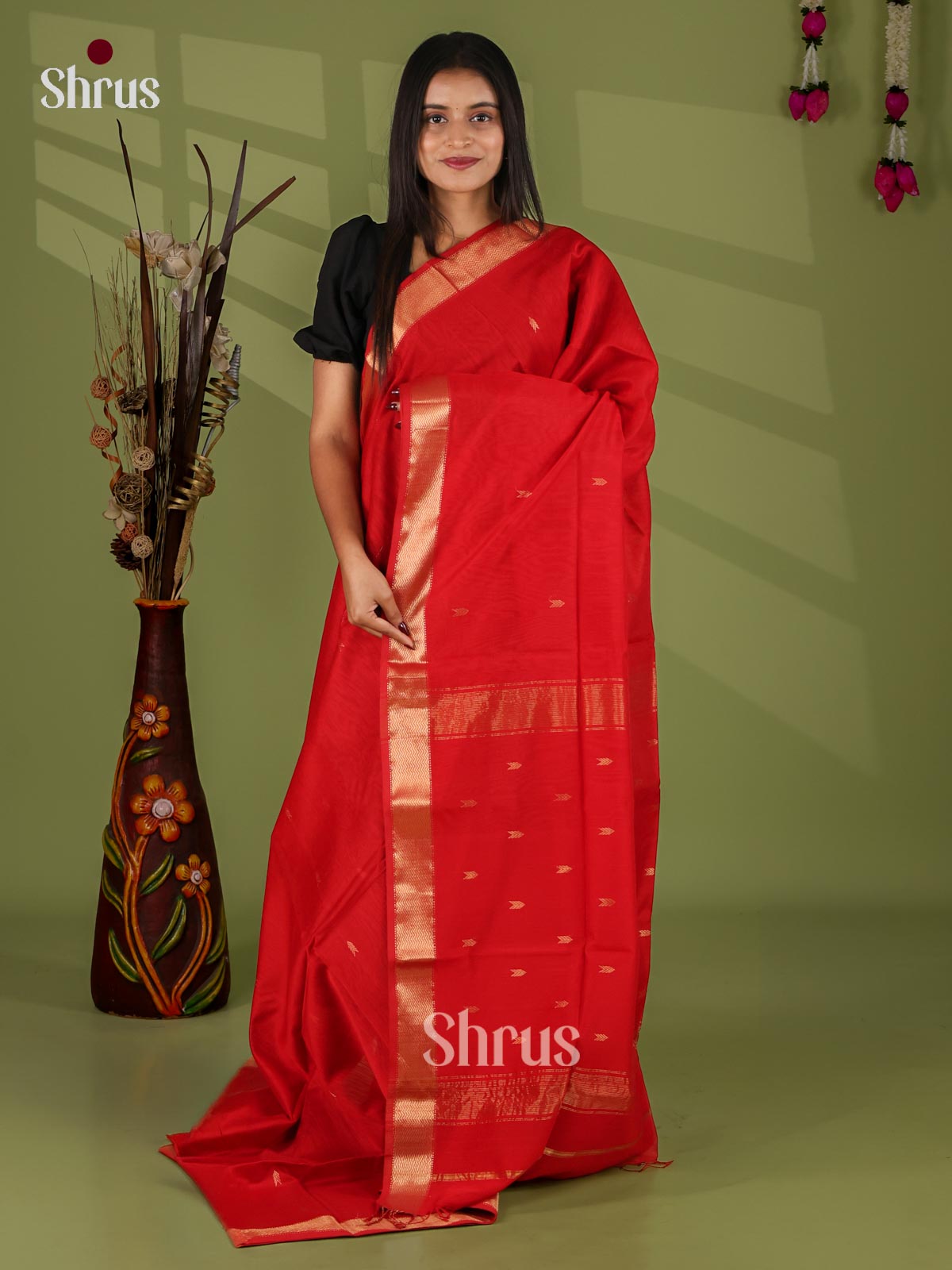 Maheshwari silkcotton Saree - EJ03192