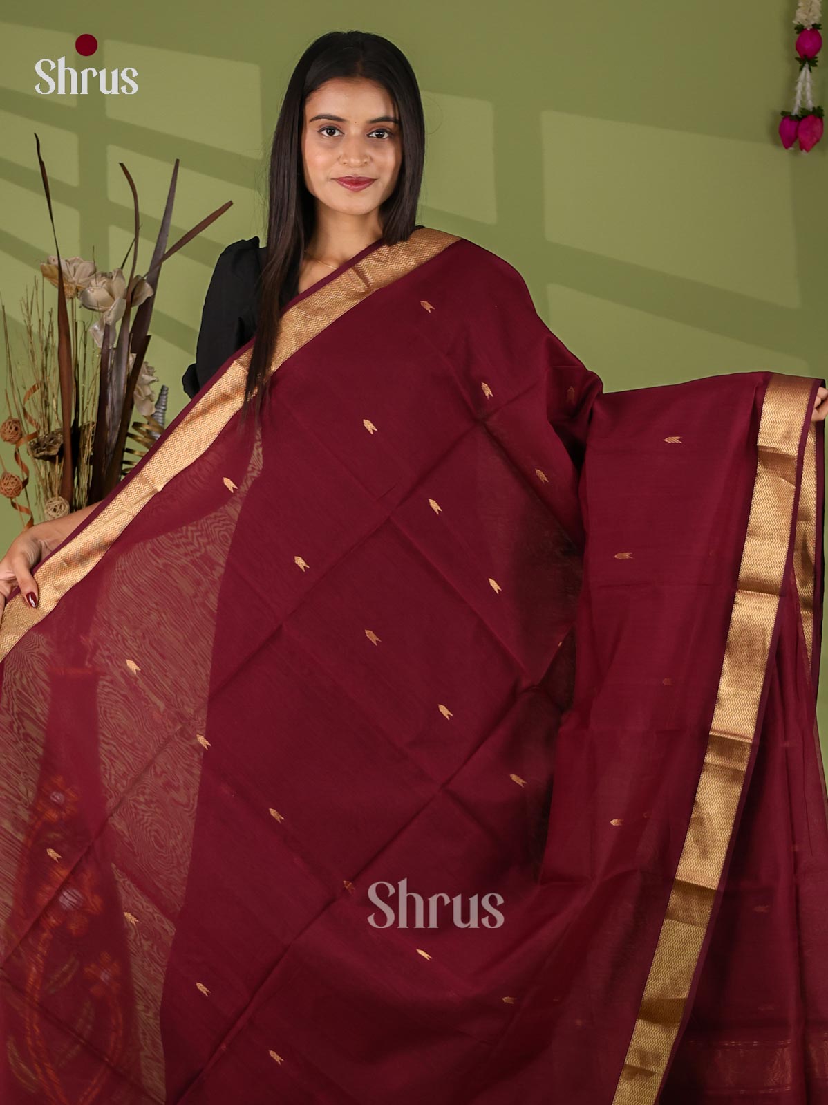 Maheshwari silkcotton Saree - EJ03193