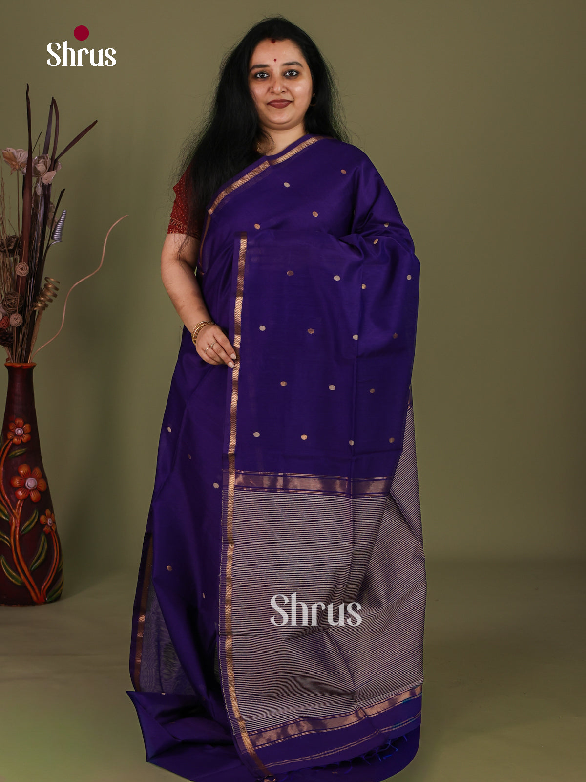 Maheshwari silkcotton Saree - EJ03198