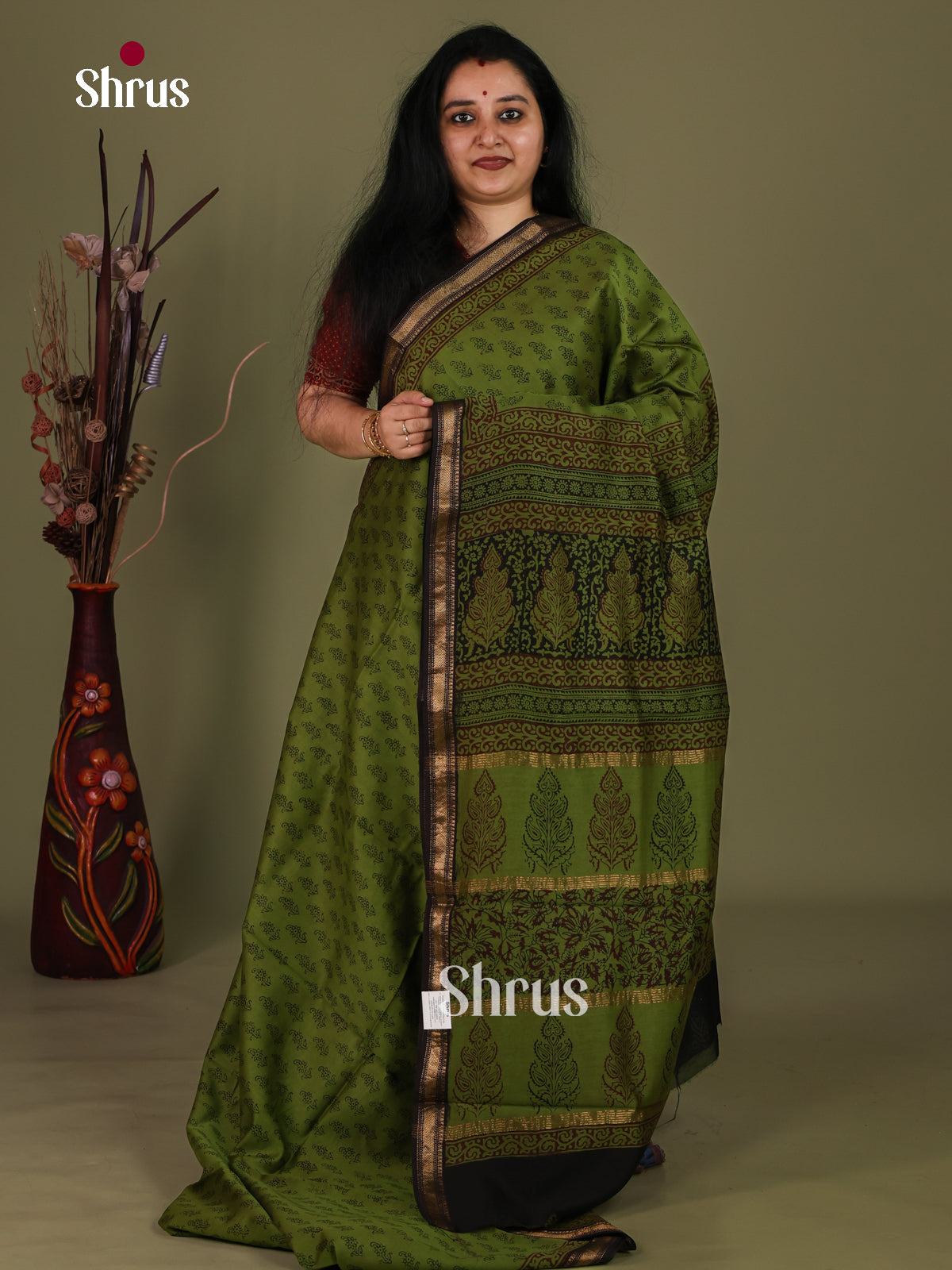 Maheshwari silkcotton Saree - EJ03200