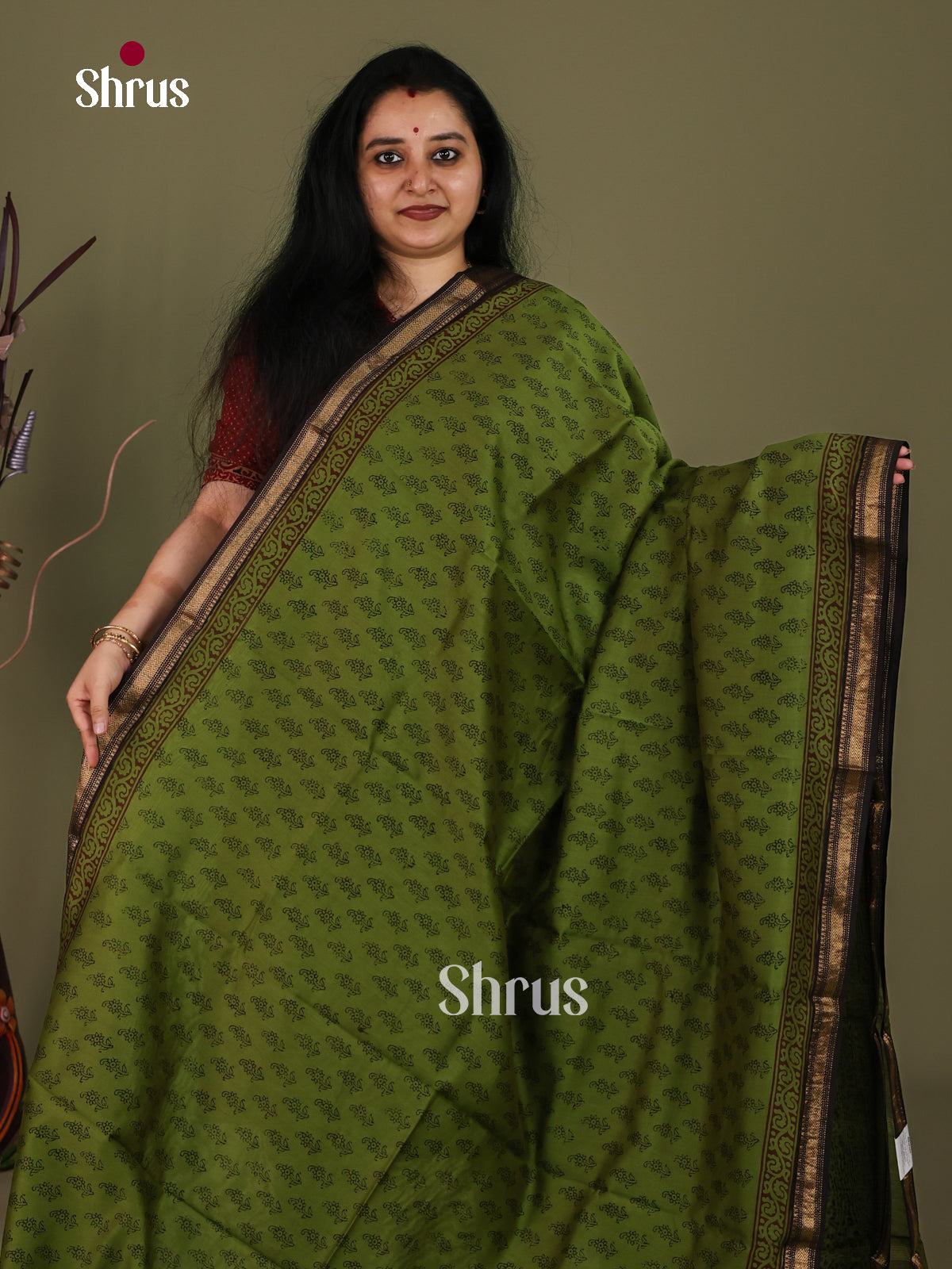 Maheshwari silkcotton Saree - EJ03200