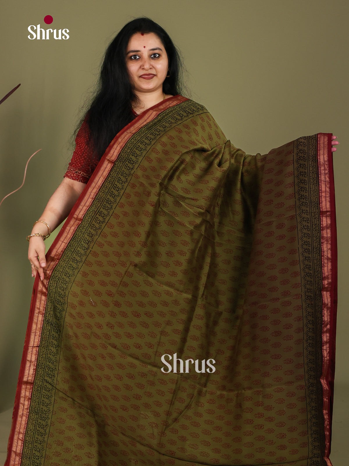 Maheshwari silkcotton Saree - EJ03202