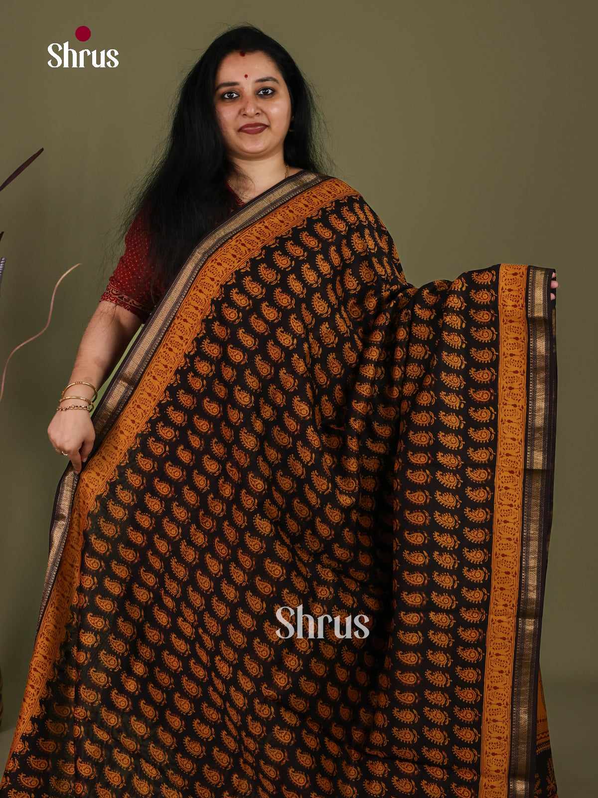 Maheshwari silkcotton Saree - EJ03203