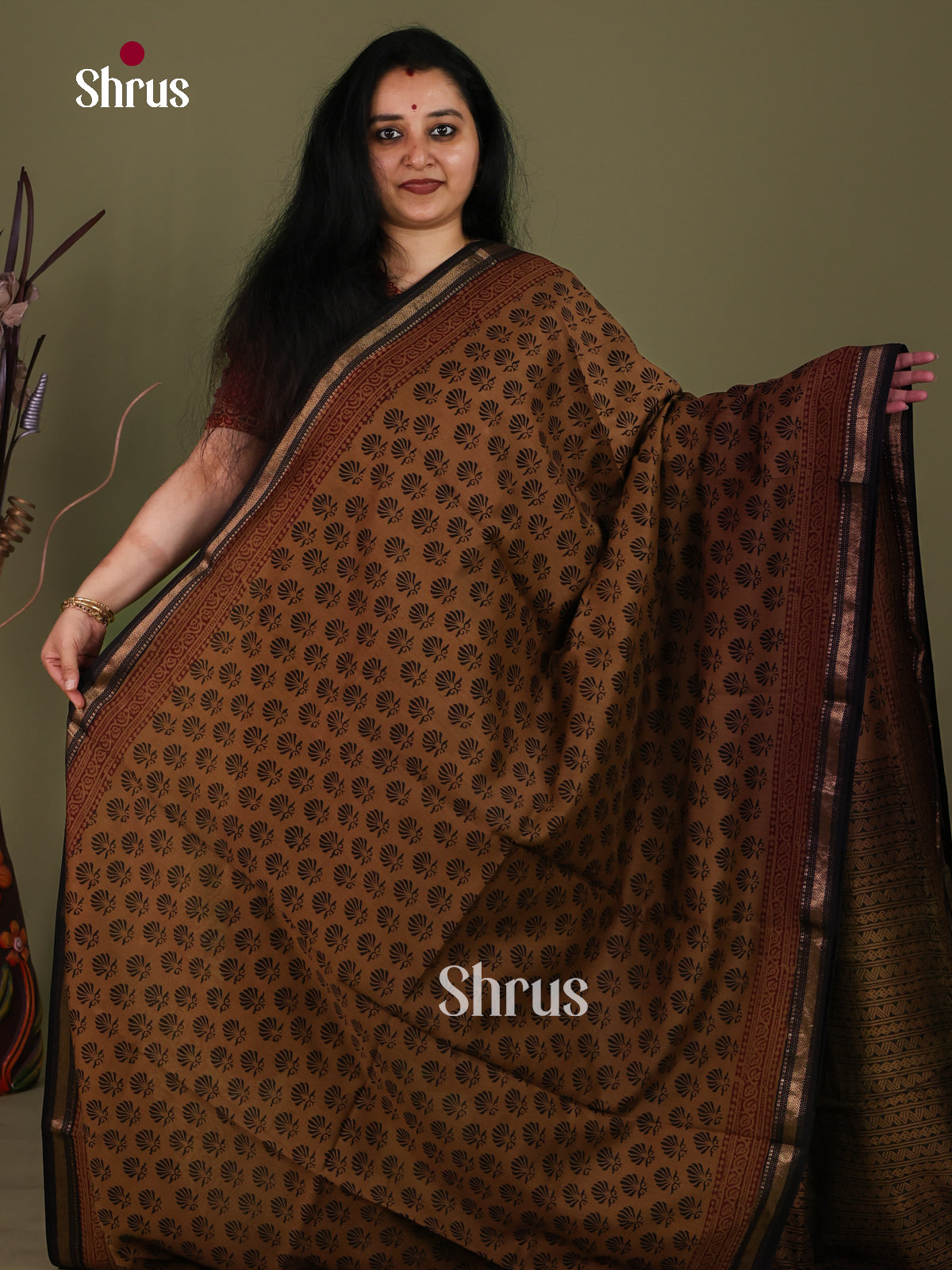 Maheshwari silkcotton Saree - EJ03205