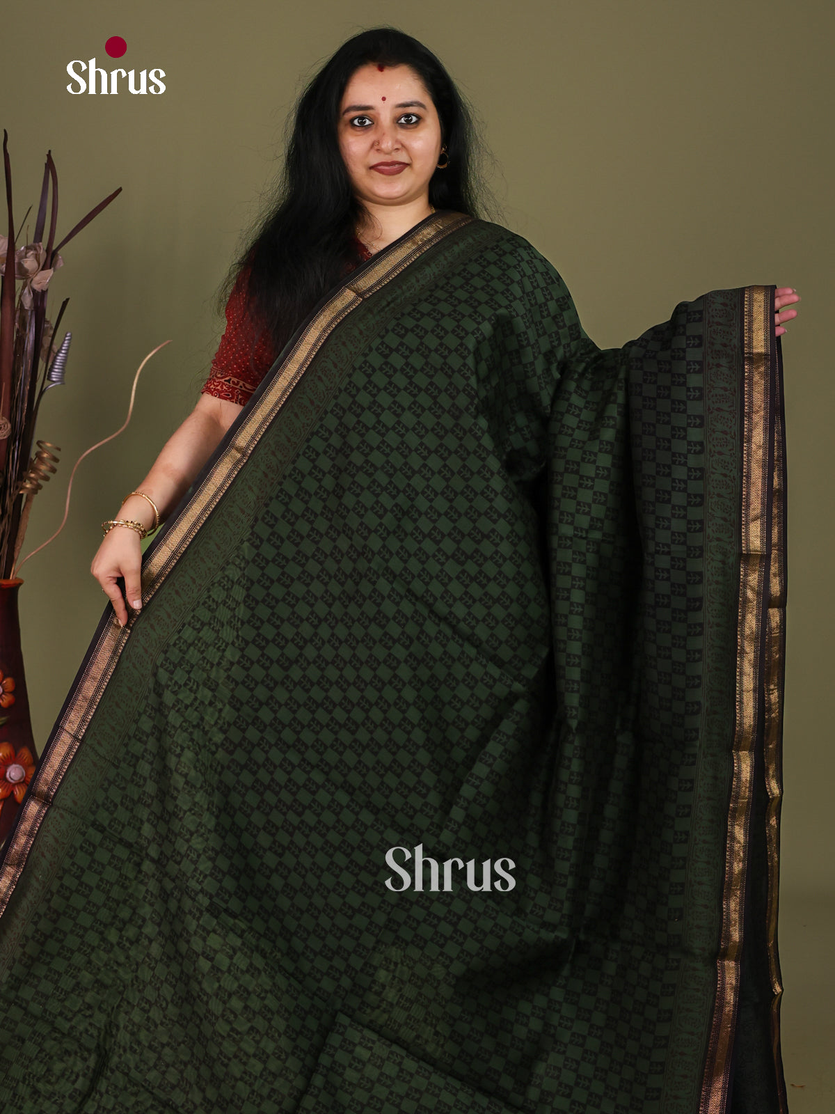 Maheshwari silkcotton Saree - EJ03210
