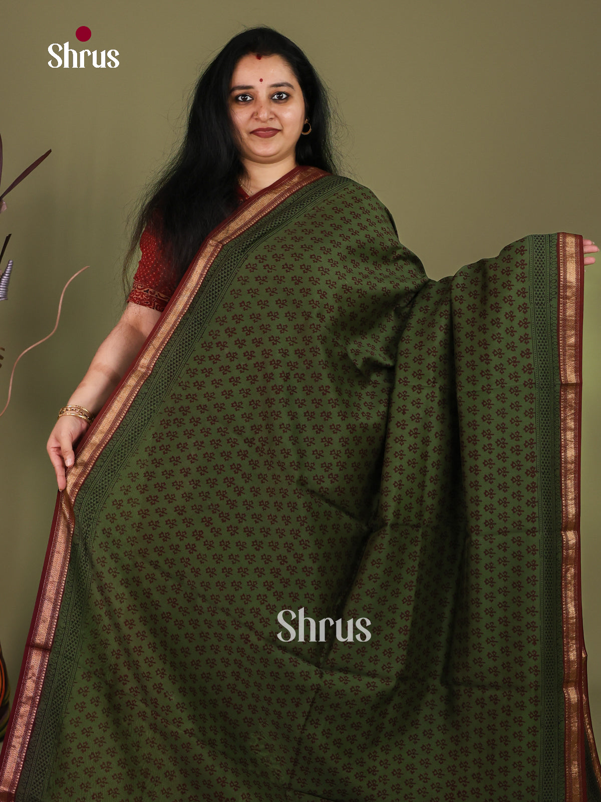 Maheshwari silkcotton Saree - EJ03211