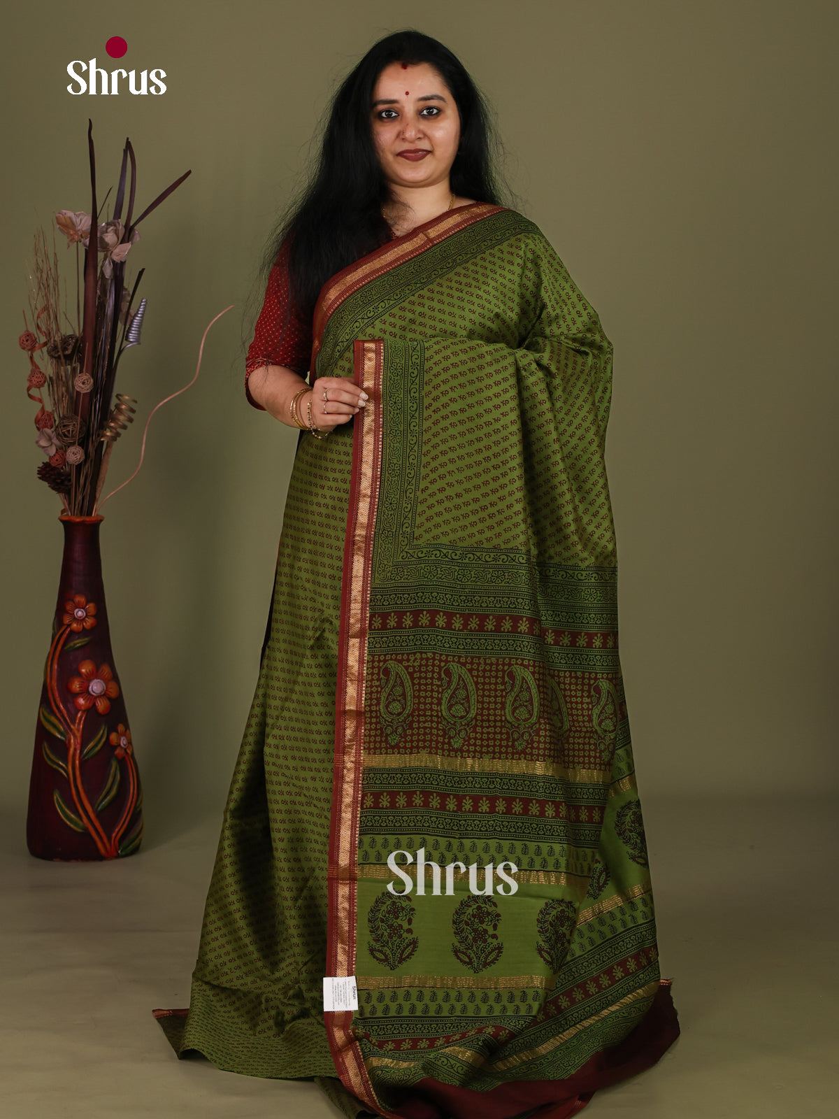 Maheshwari silkcotton Saree - EJ03212