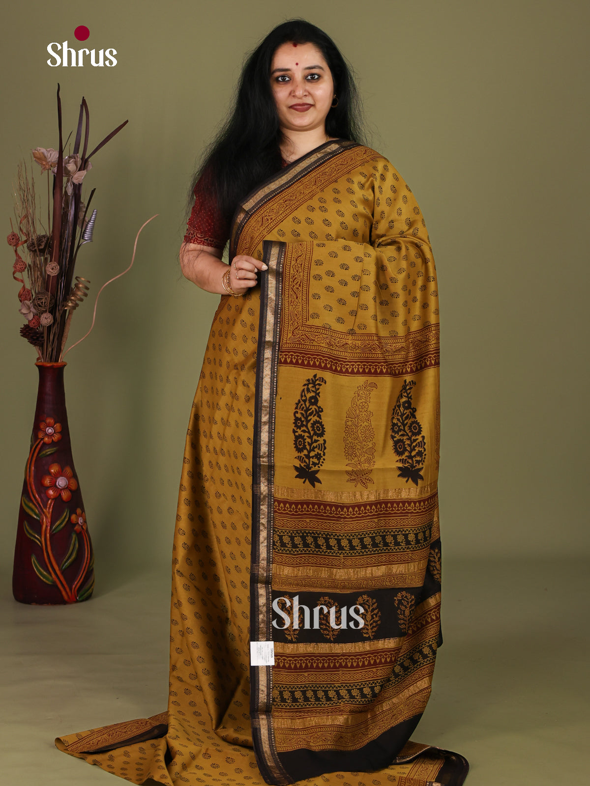 Maheshwari silkcotton Saree - EJ03216