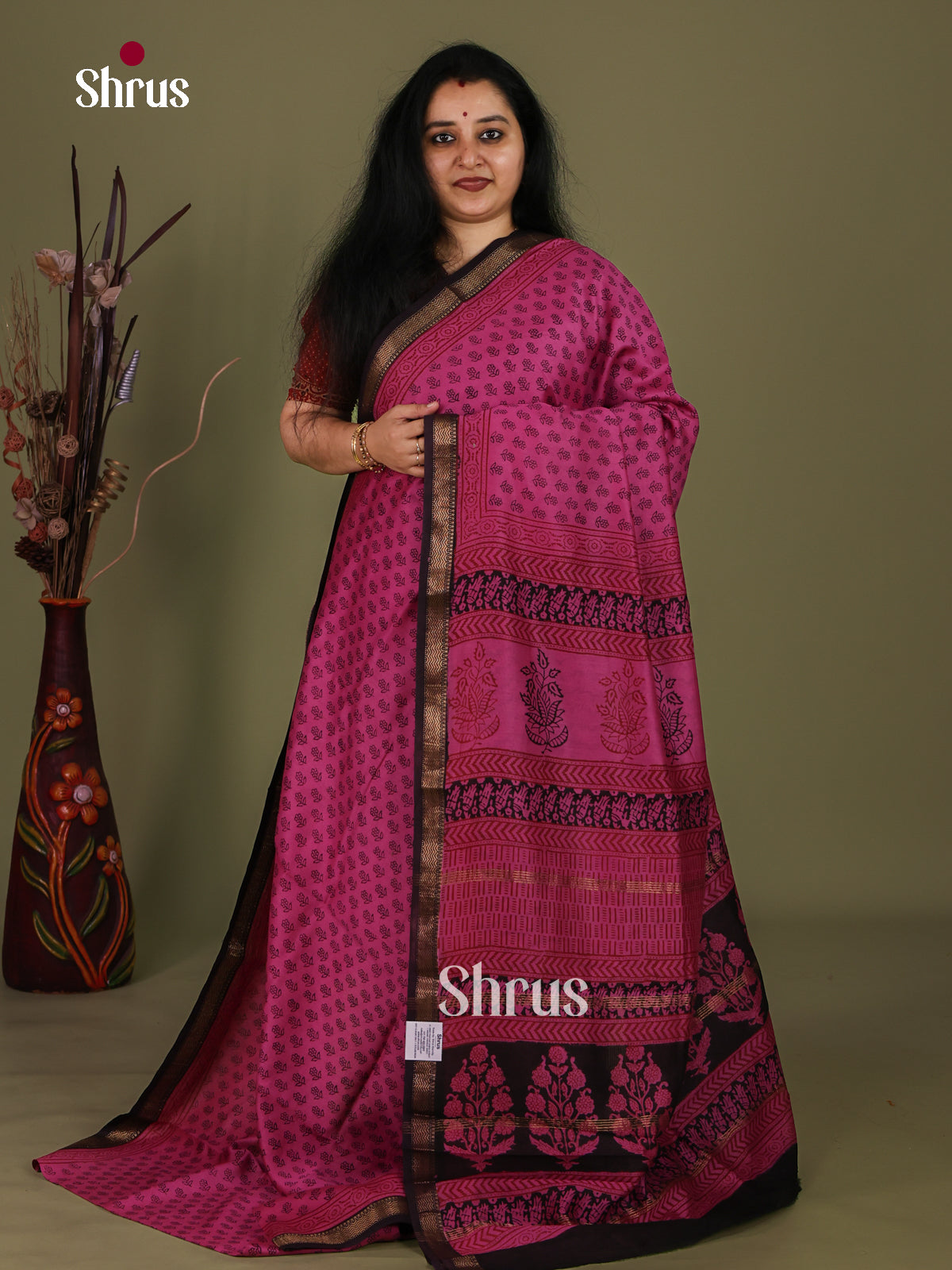 Maheshwari silkcotton Saree - EJ03219